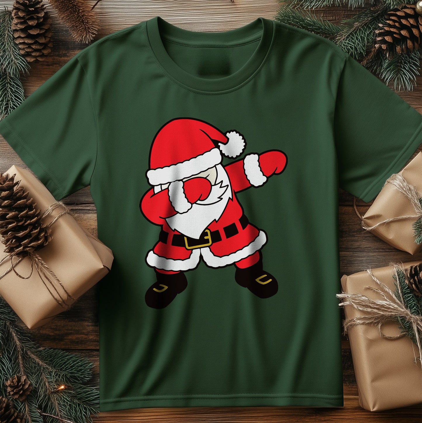 Dabbing Santa in Red Suit T-Shirt -