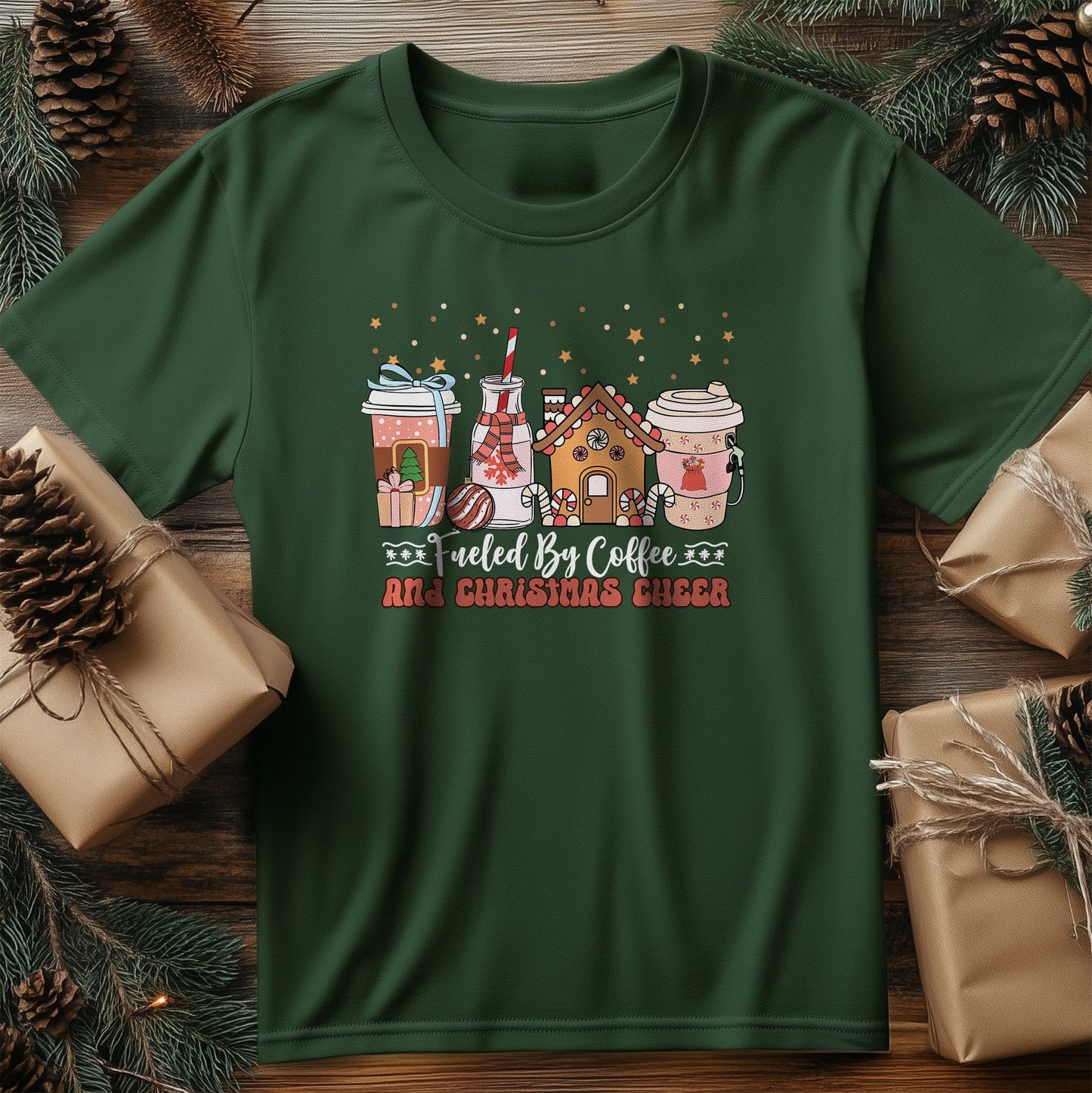 Coffee & Christmas Cheer T-Shirt -