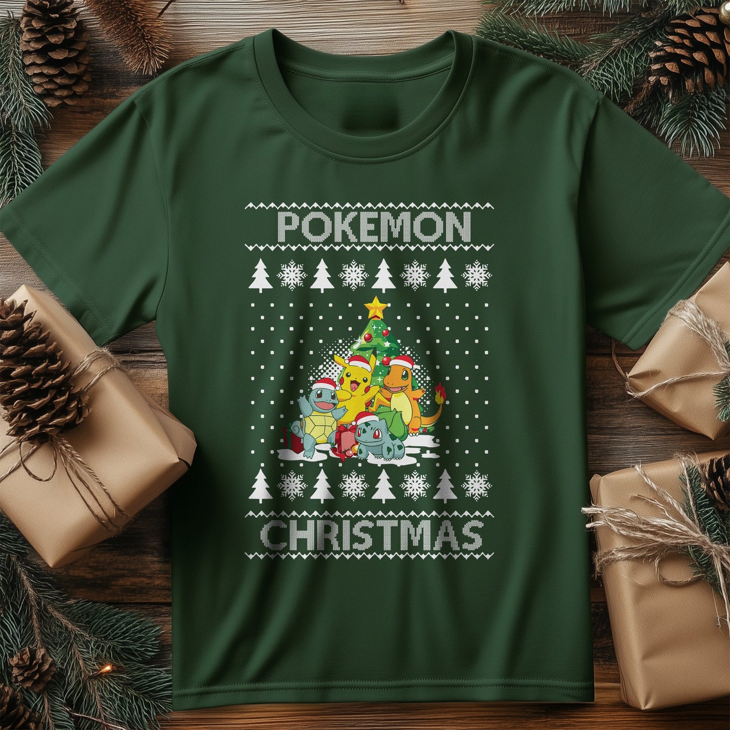 Poke Christmas Tree T-Shirt -