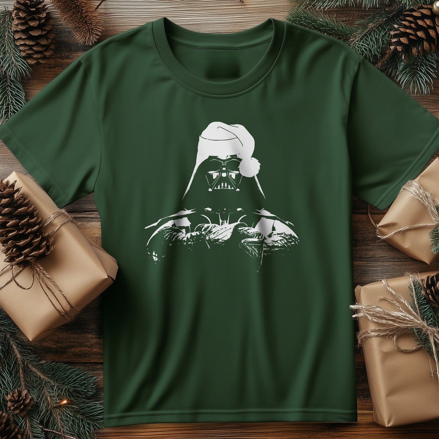 Darth Vader Christmas Hat Tee -