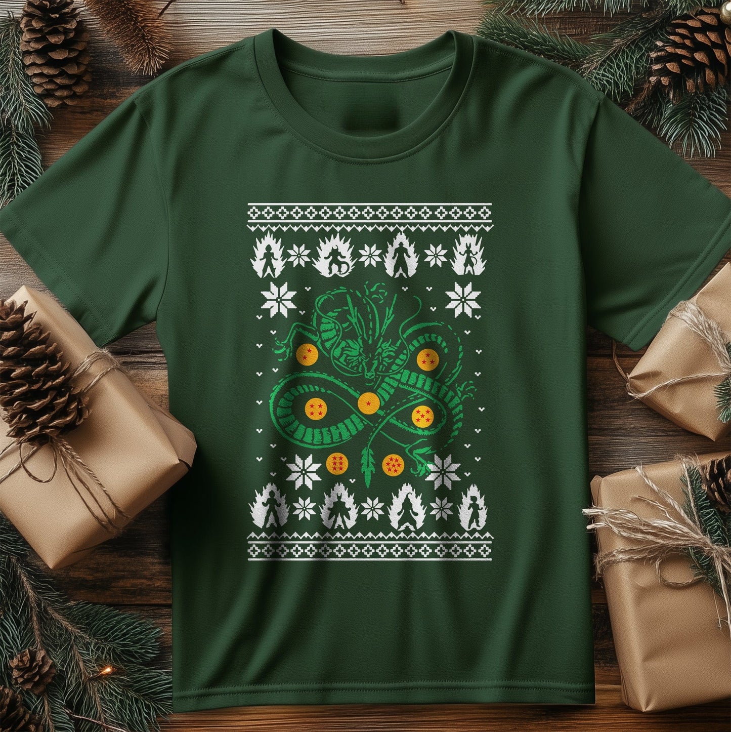 Green Dragon Christmas T-shirt -