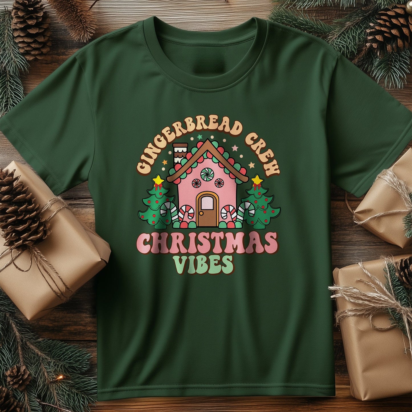 Gingerbread Christmas Vibes T-Shirt