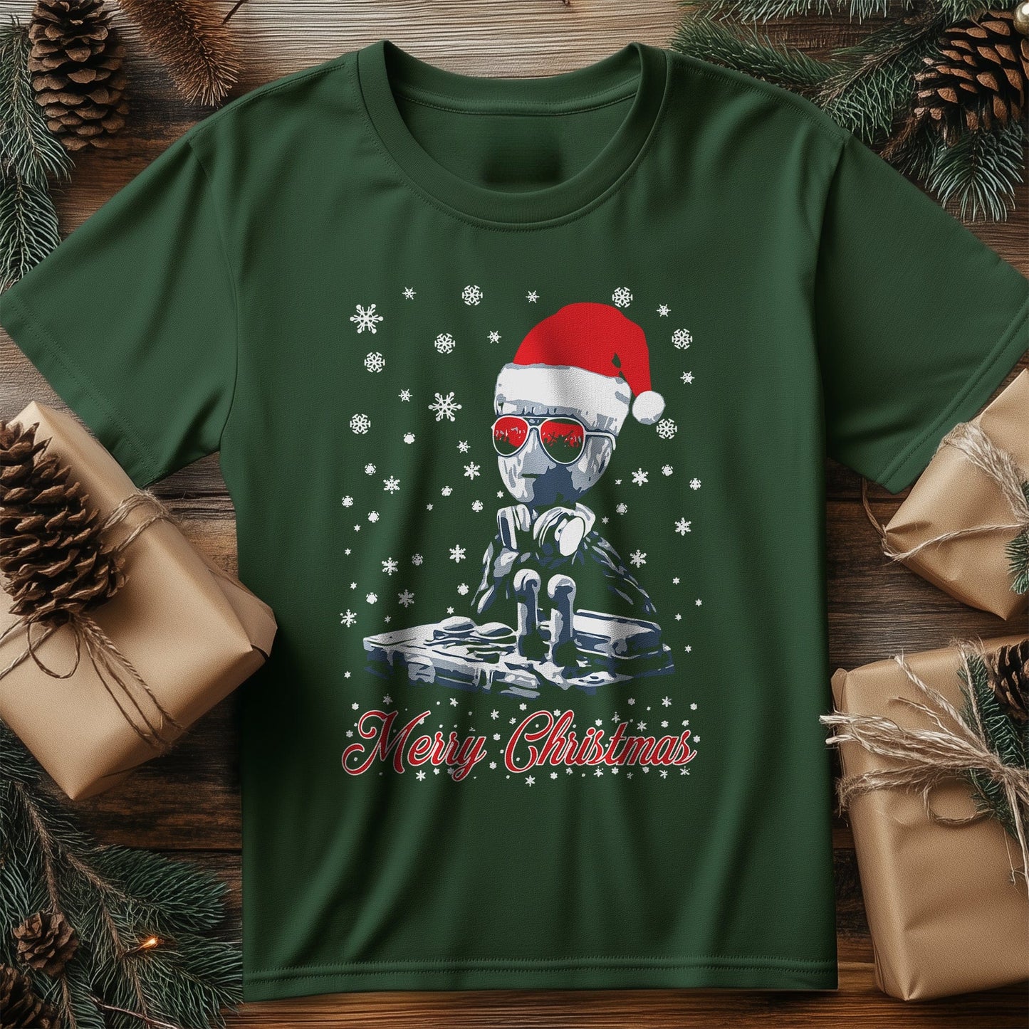 DJ Baby Groot Christmas T-shirt ‚Äì