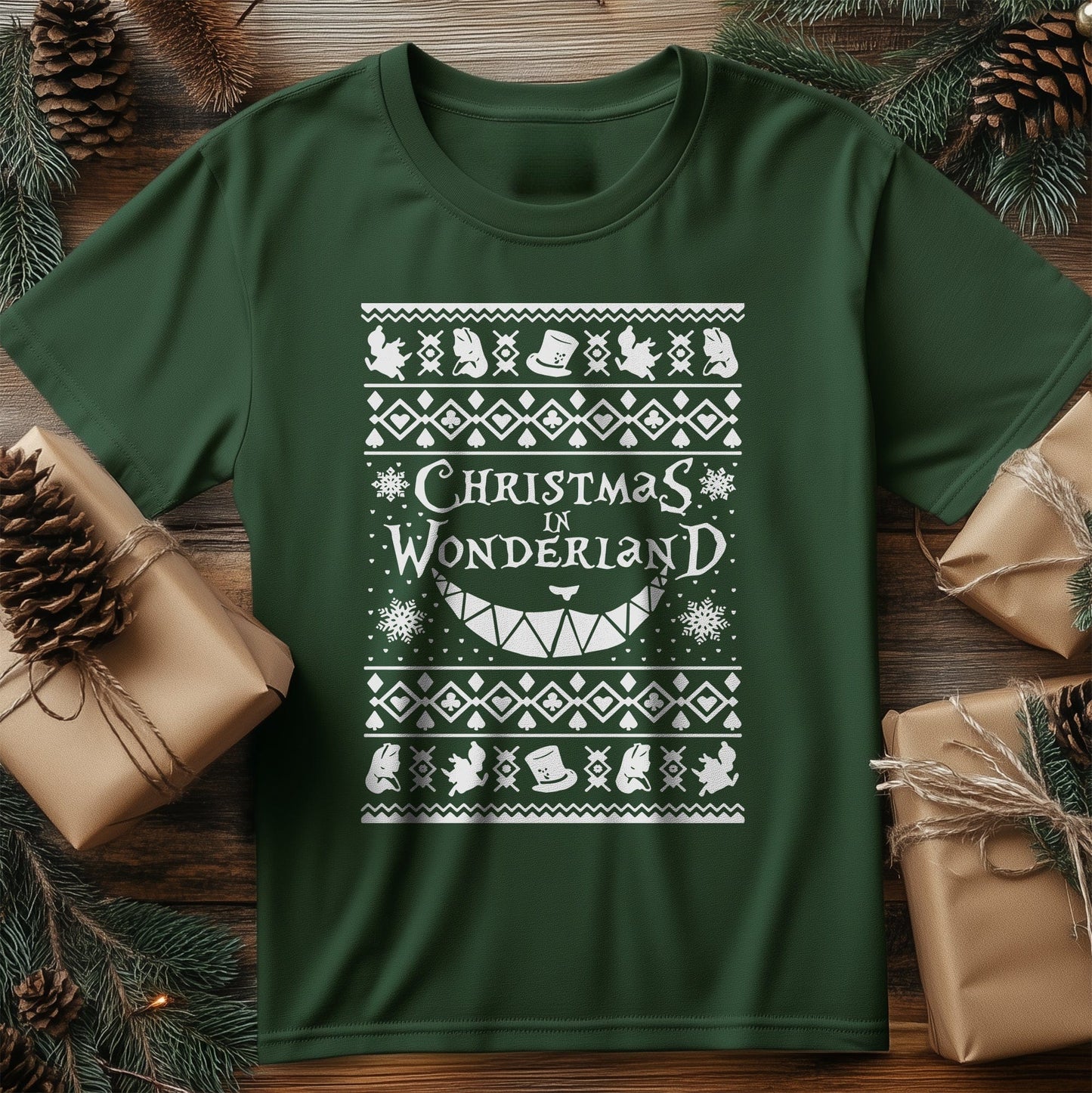Alice Xmas Tee - Festive Wonderland