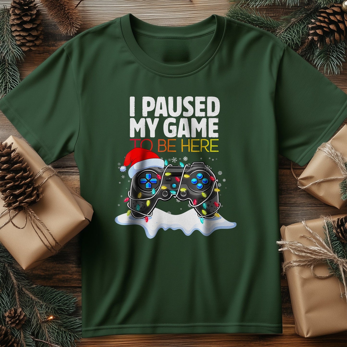Christmas I Paused My Game T-Shirt
