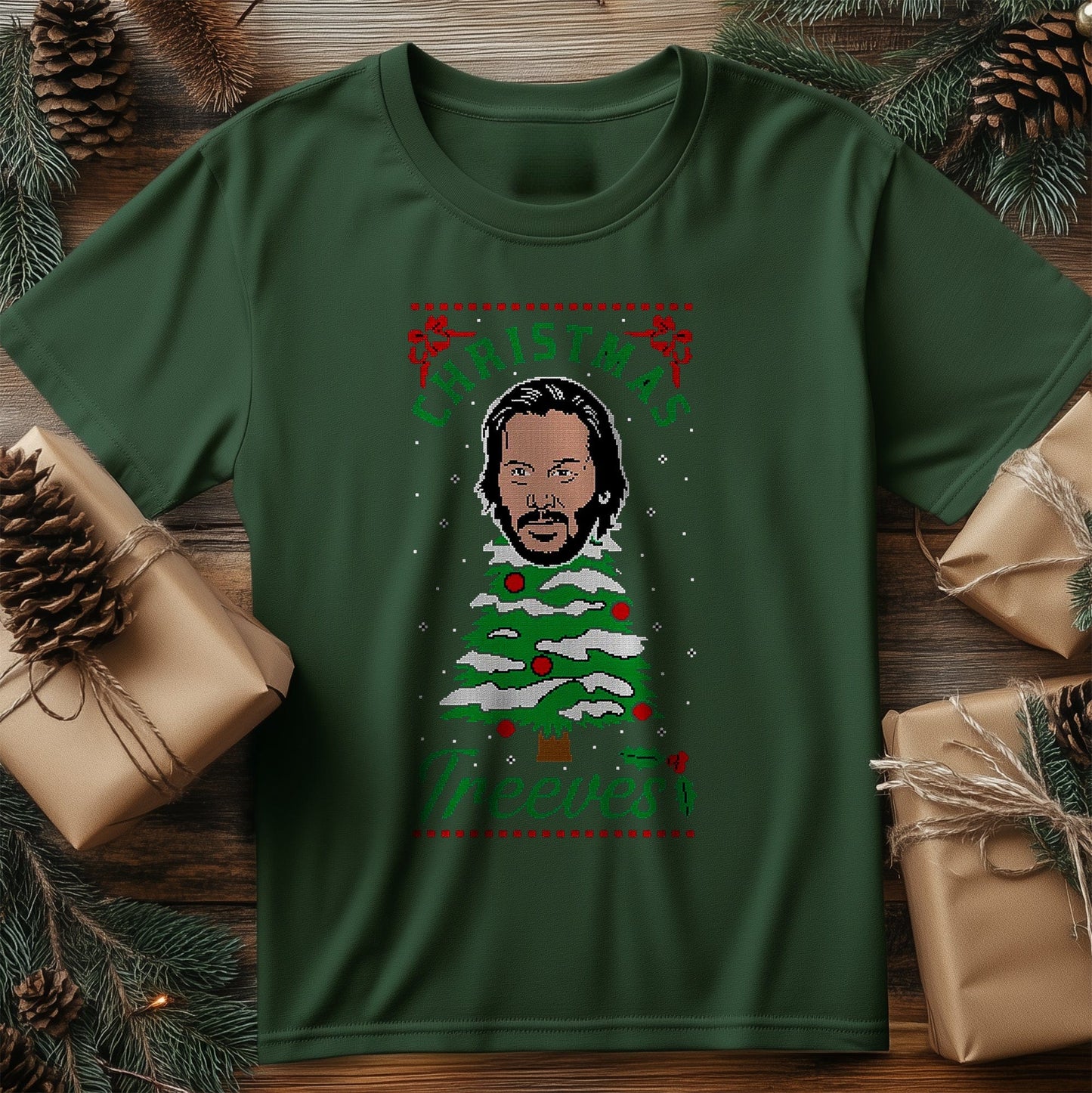 Christmas-Treeves Tee - Deck the