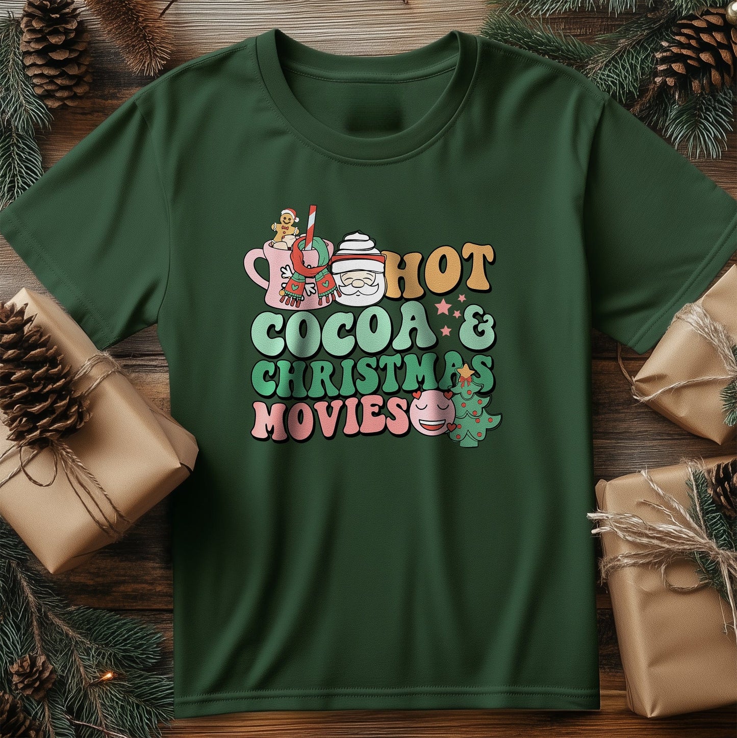 Christmas Movies & Cocoa t-shirt -