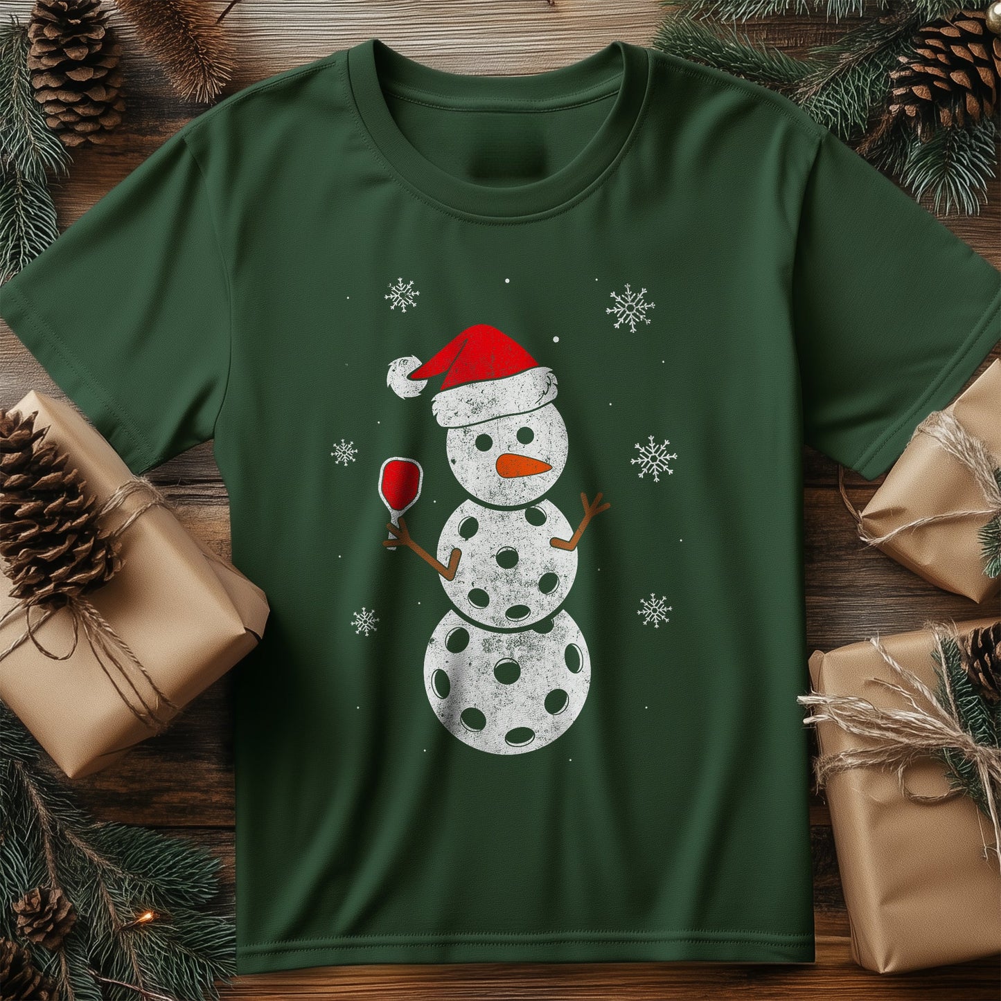 Snowman Pickleball T-Shirt
