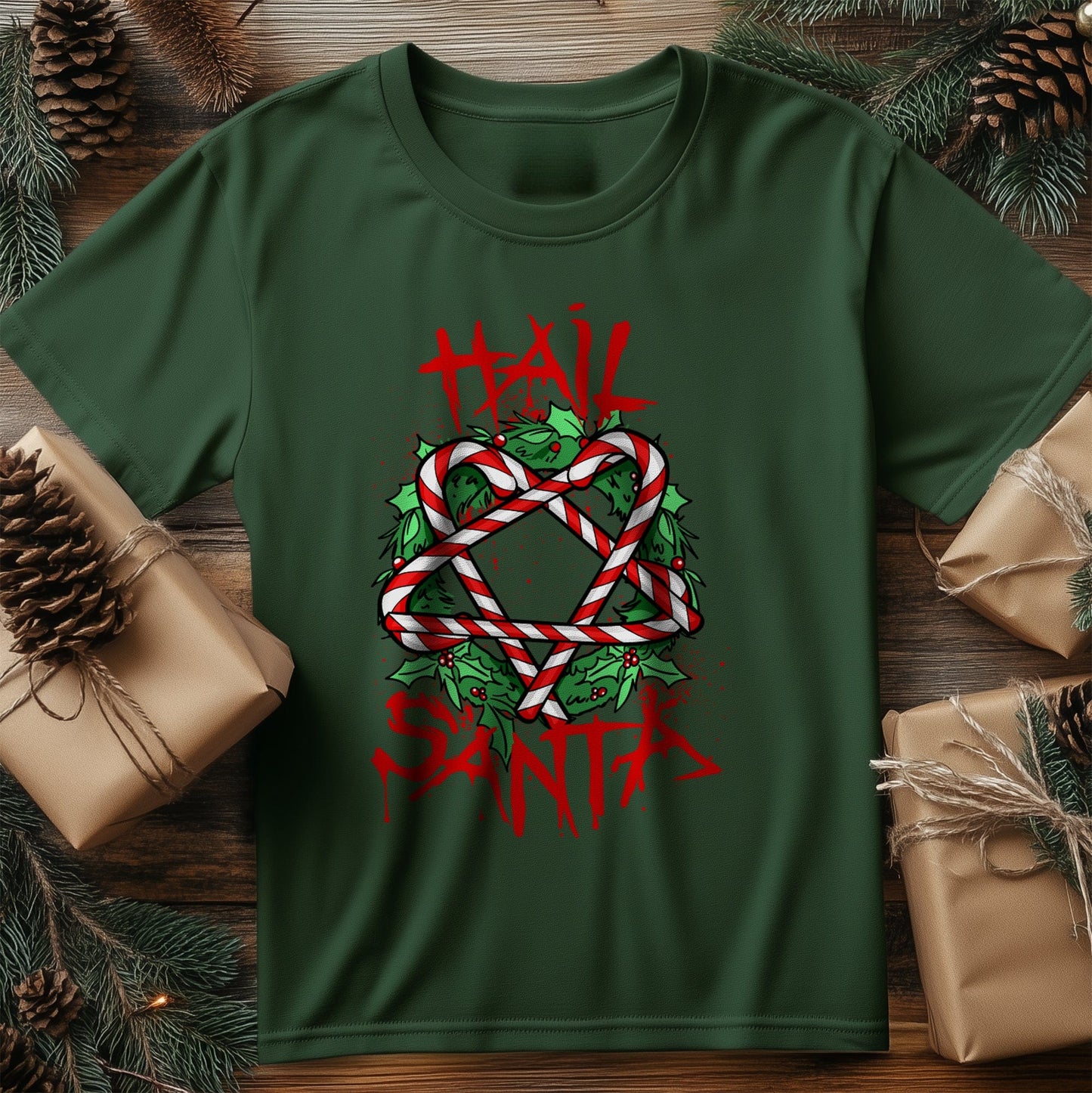 Hail Santa T-shirt - Festive &