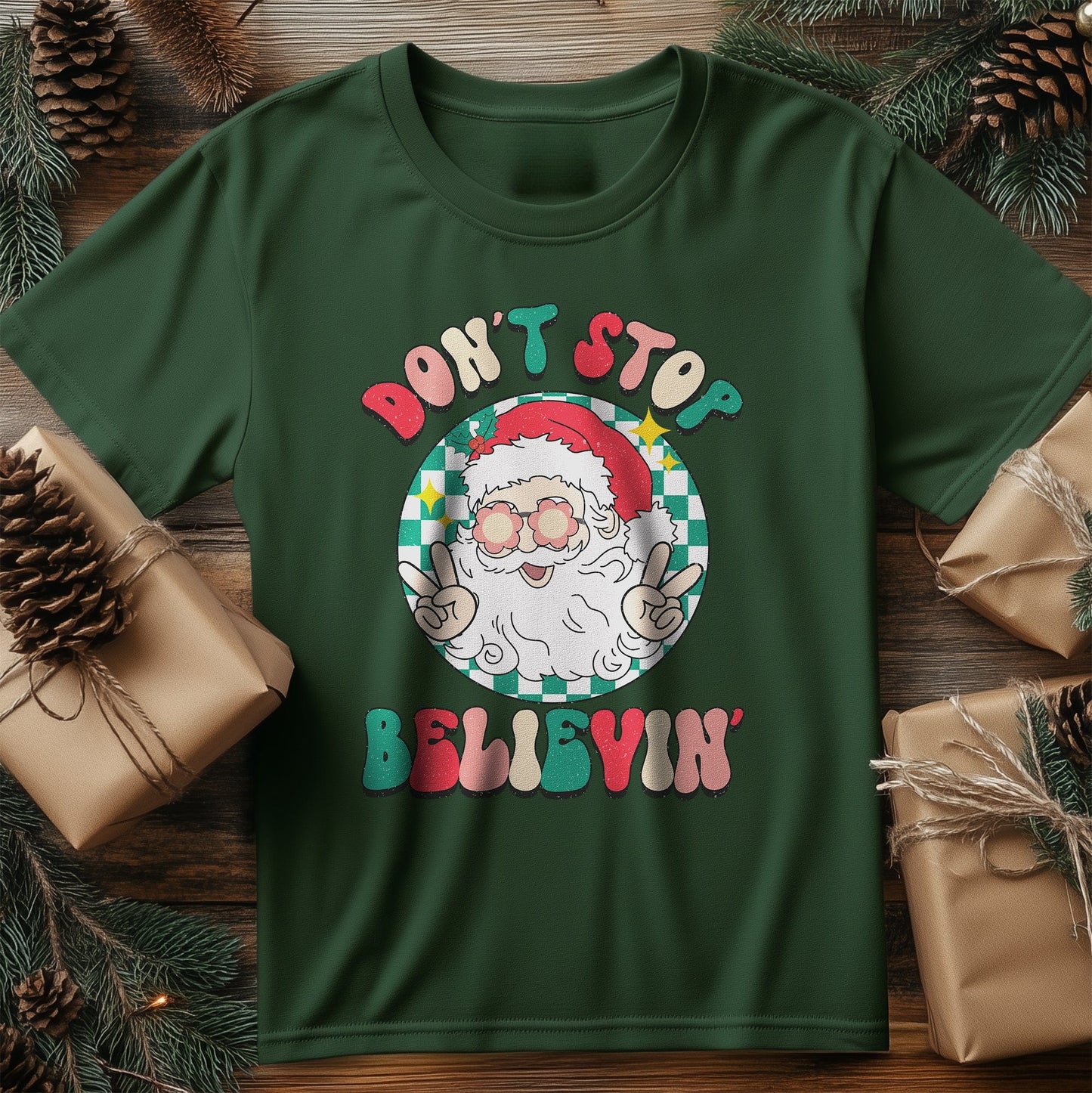 Don't Stop Believin' Santa T-Shirt -