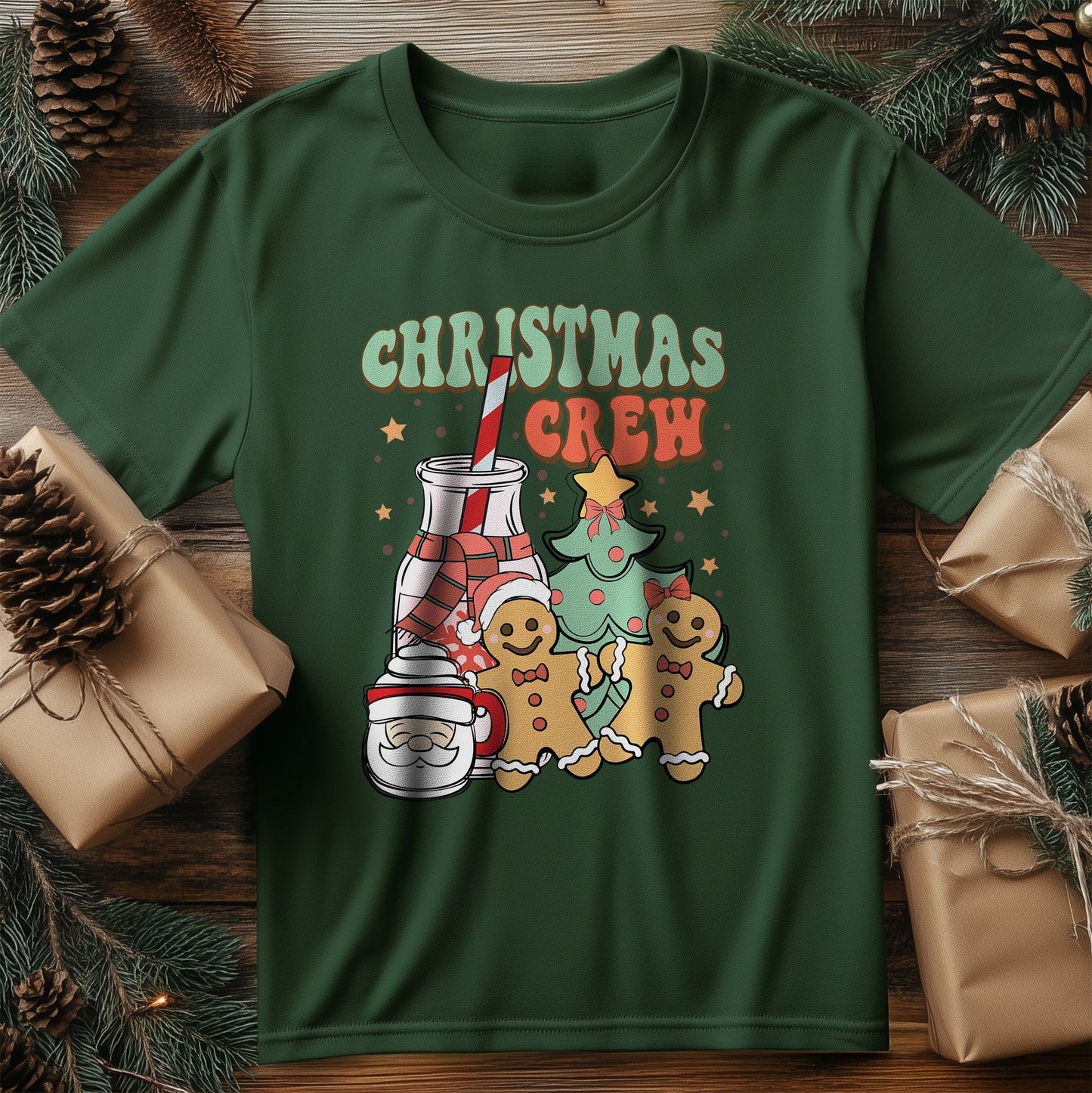 Christmas Crew T-shirt - Get Festive