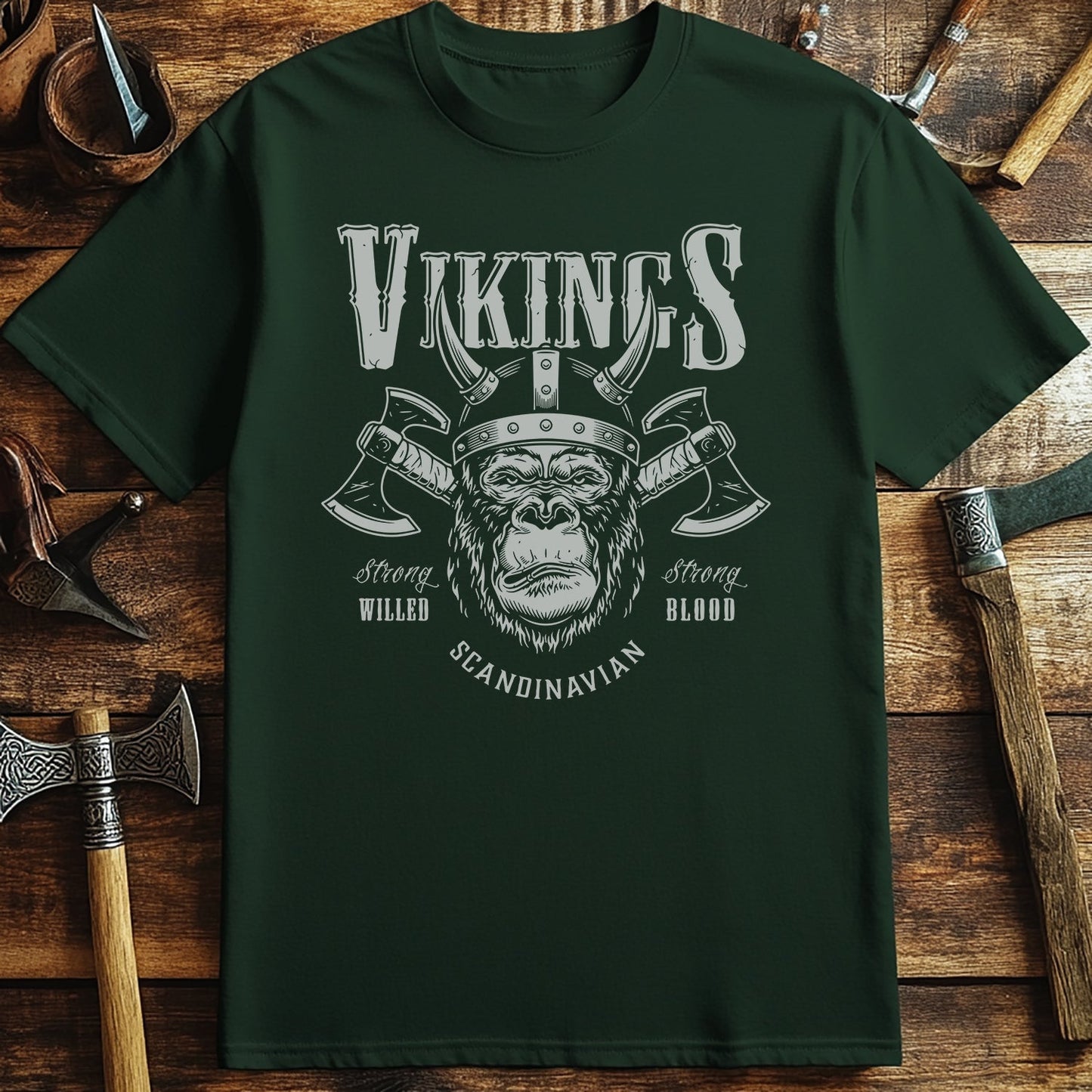 Vikings Ape Axes T-Shirt
