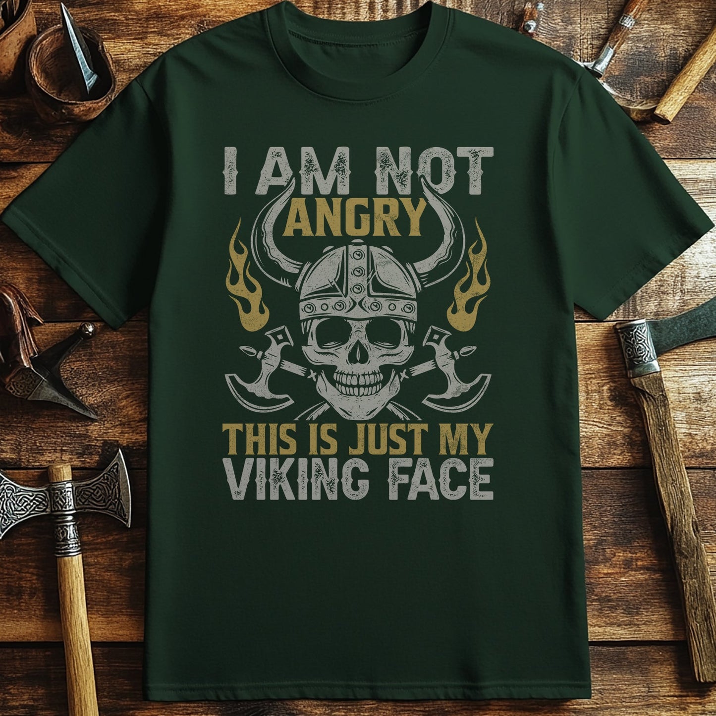 I'm Not Angry, This is My Viking Face T-Shirt