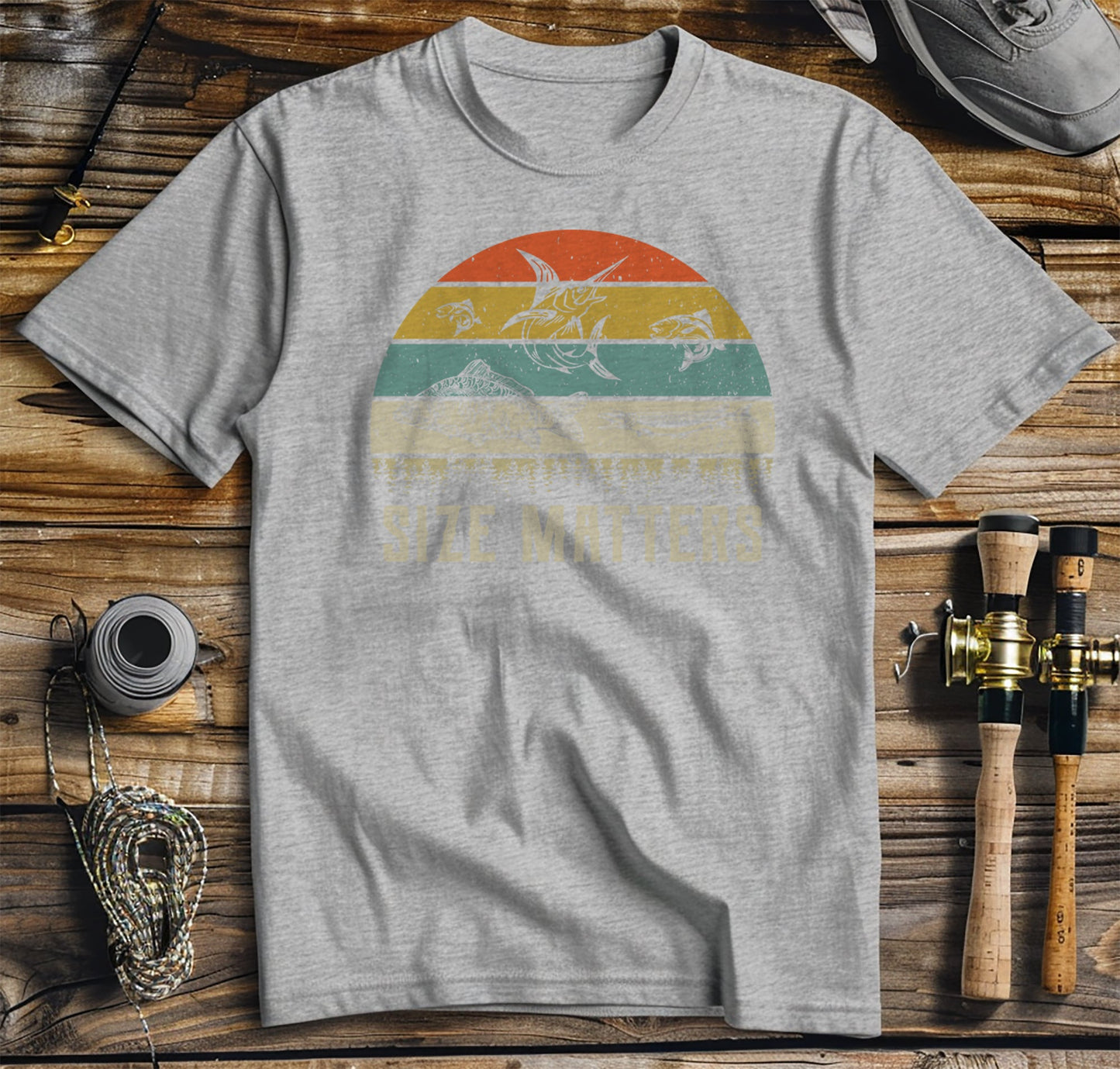 Size Matters Funny Fishing T-shirt