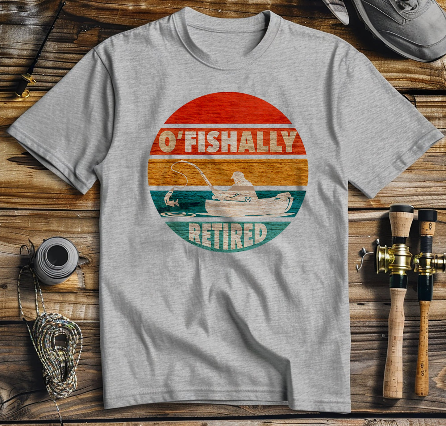 O-Fish-Ally Retired Fishing T-Shirt
