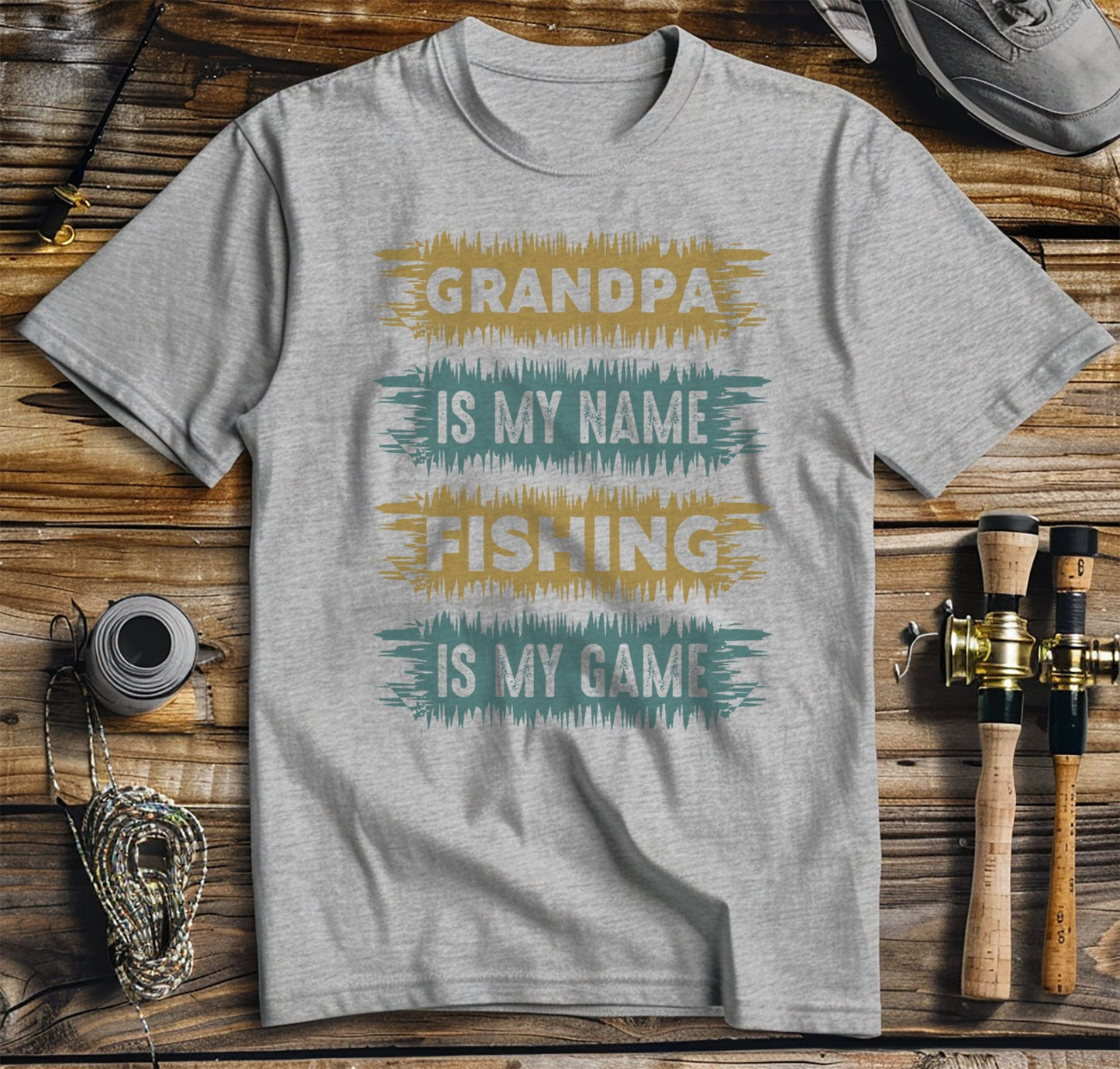 Grandpa Is My Name Fishing Is My Game T-Shirt