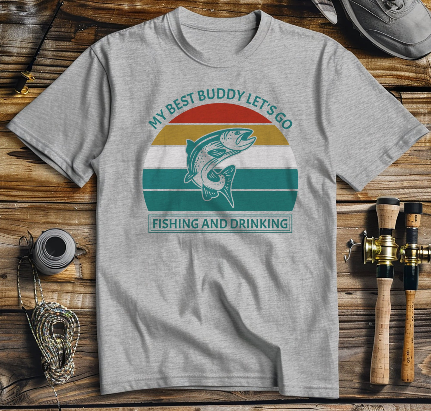 My Best Buddy: Fishing & Drinking t-shirt