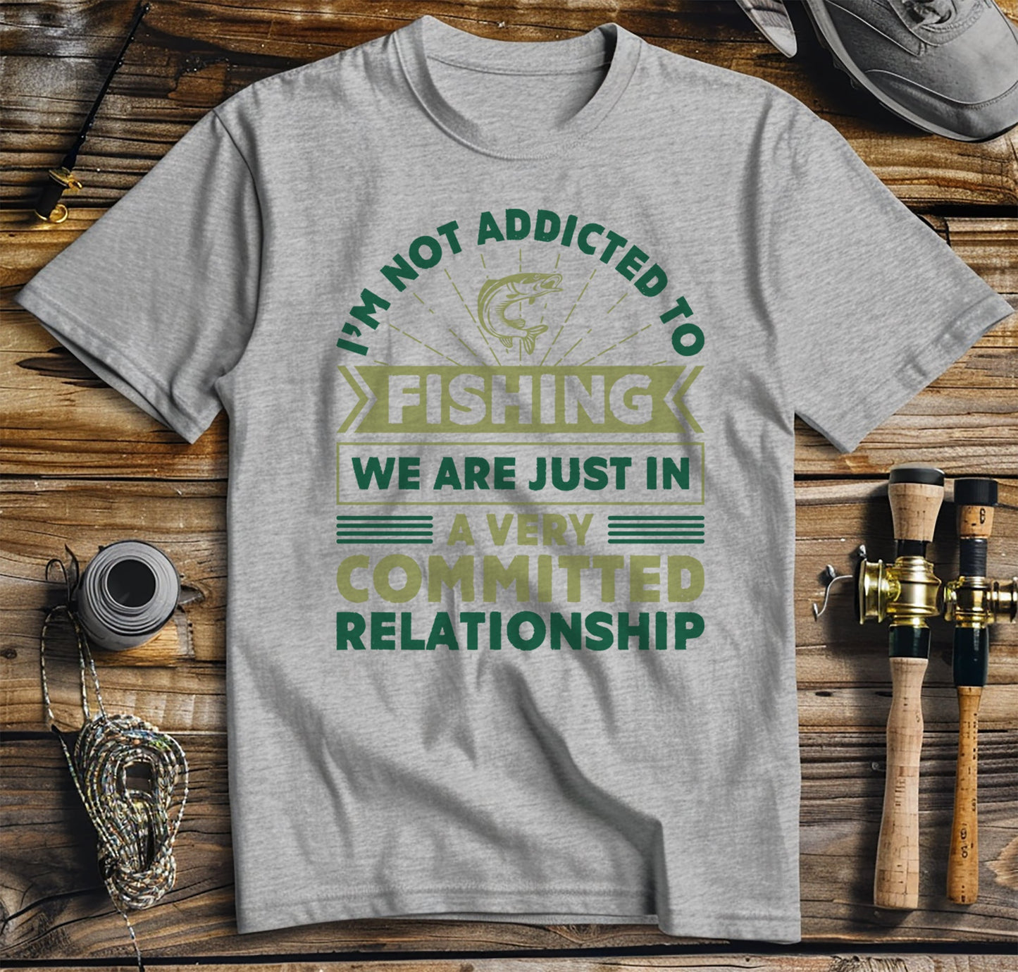 Not Addicted to Fishing t-shirt