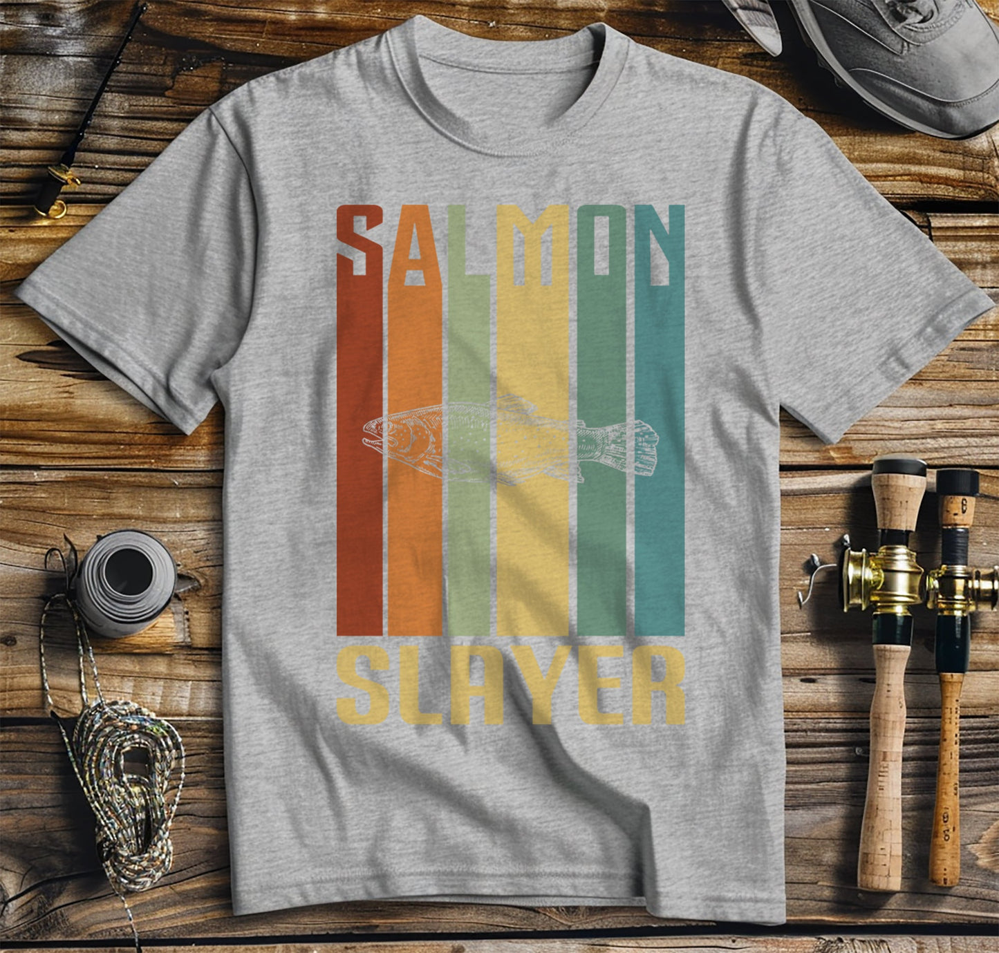 Salmon Slayer Fishing T-Shirt