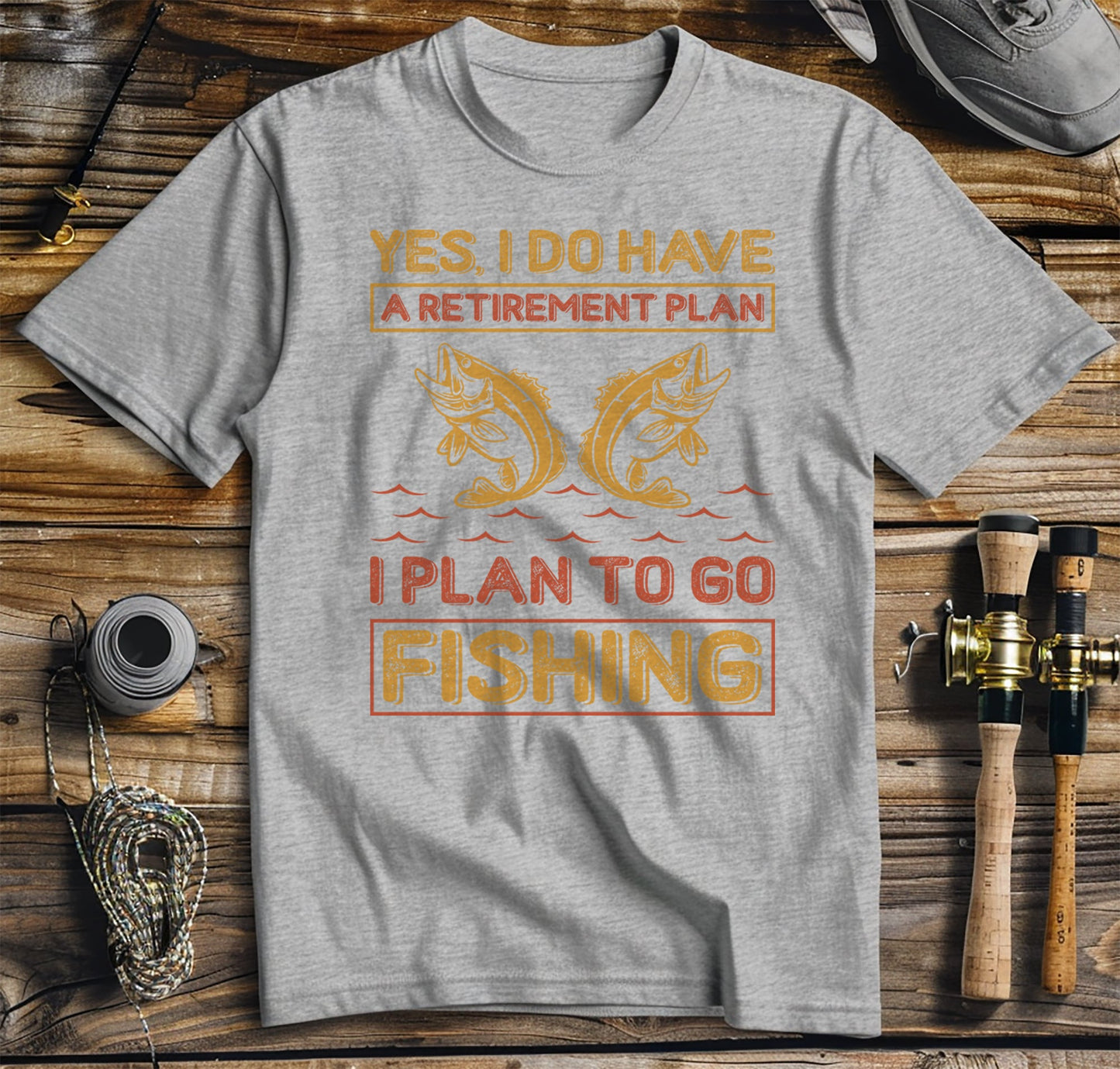 Retirement Plan To Go Fishing T-Shirt