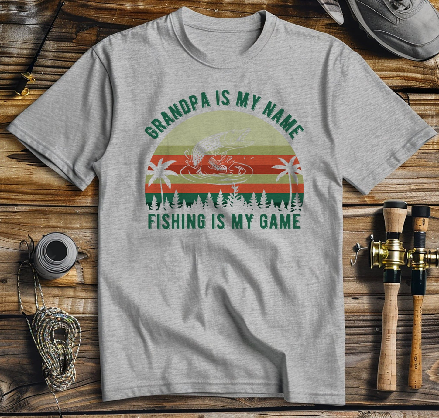 Grandpa Fishing Is My Game T-Shirt