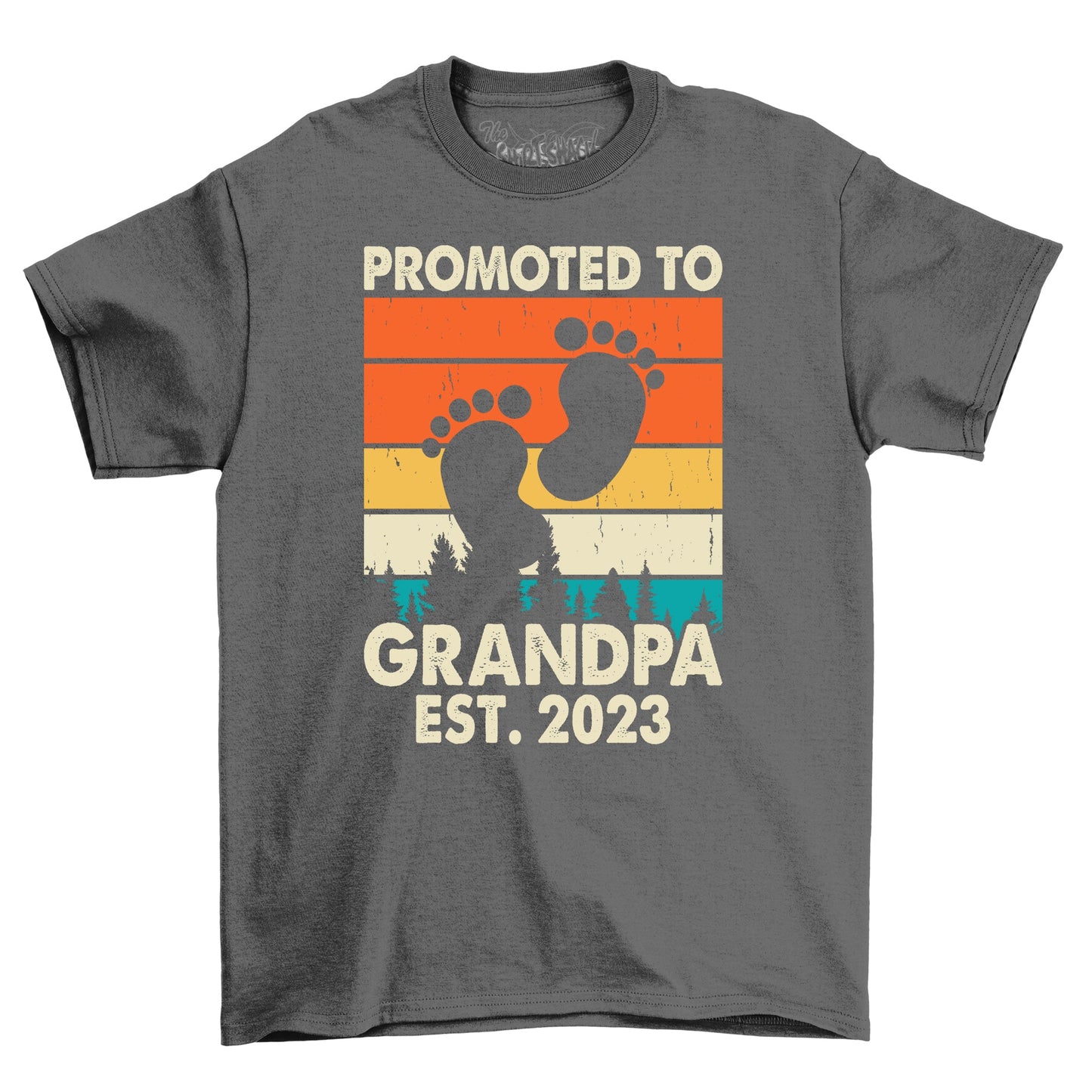 Promoted to Grandpa Est 23 T-Shirt
