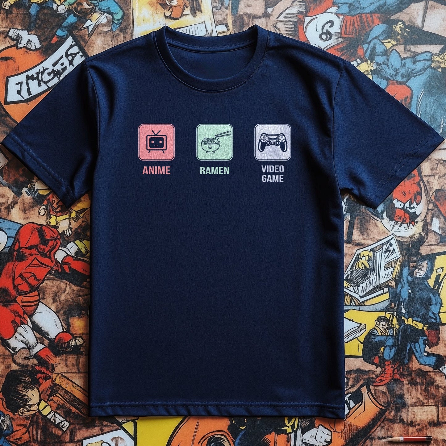 Anime Ramen Video Games T-Shirt -