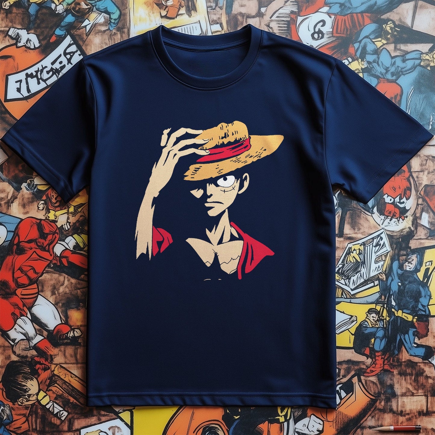 Straw Hat Head t-shirt