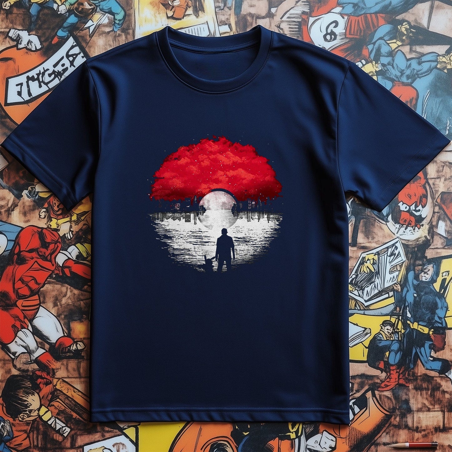 Disstressed Pok√©mon Sunset Ball T-Shirt