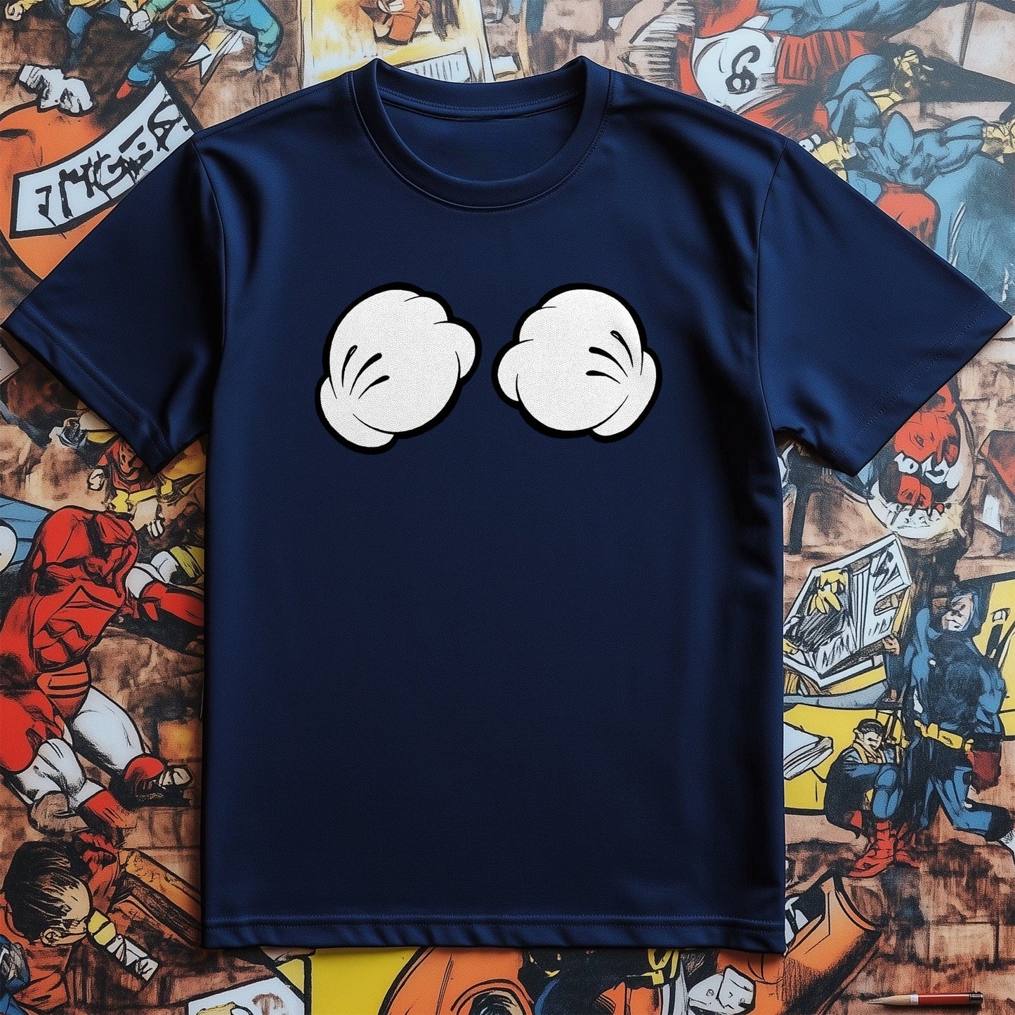 Cartoon Glove Hands T-shirt
