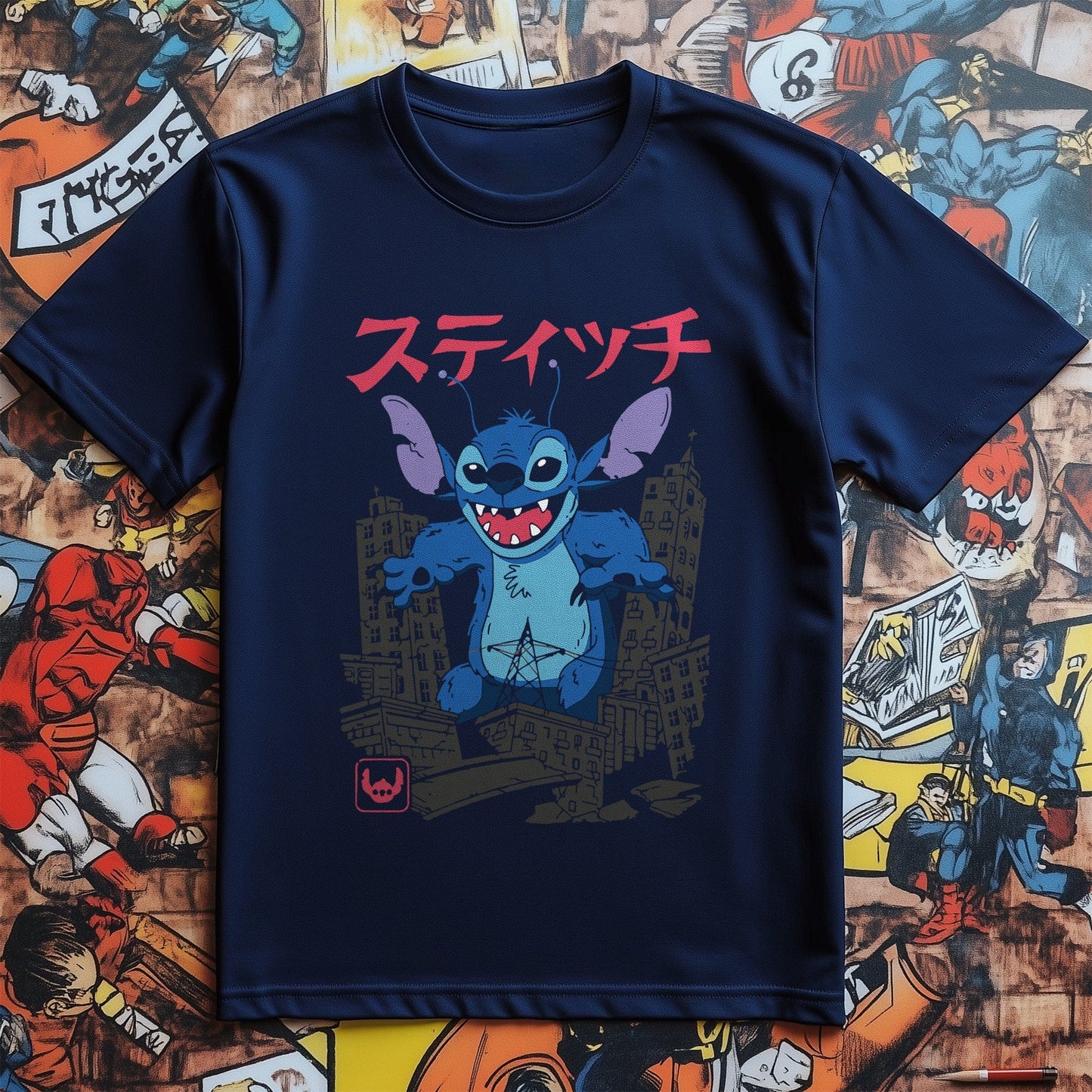 Stitch Kaiju Monster T-shirt