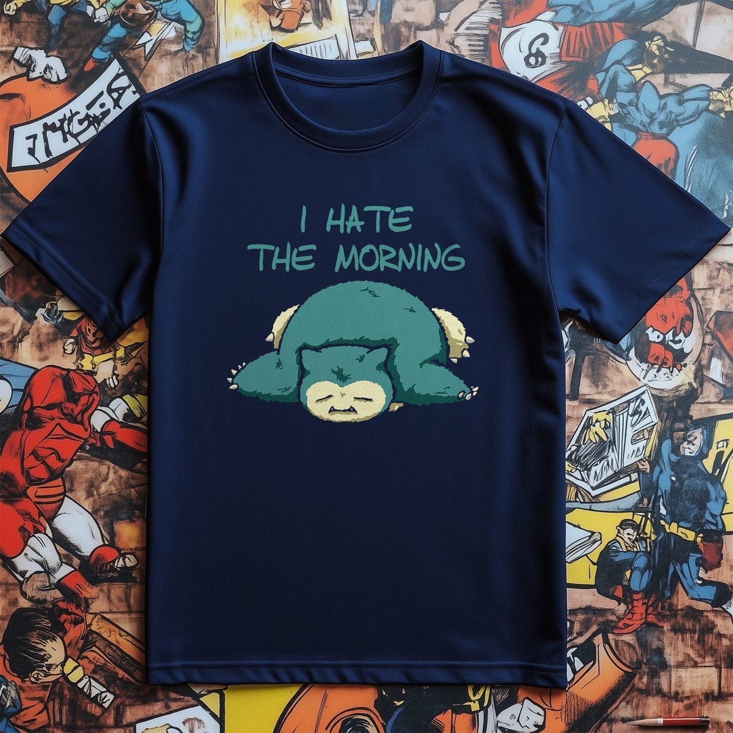 Snorlax I Hate Mornings T-Shirt