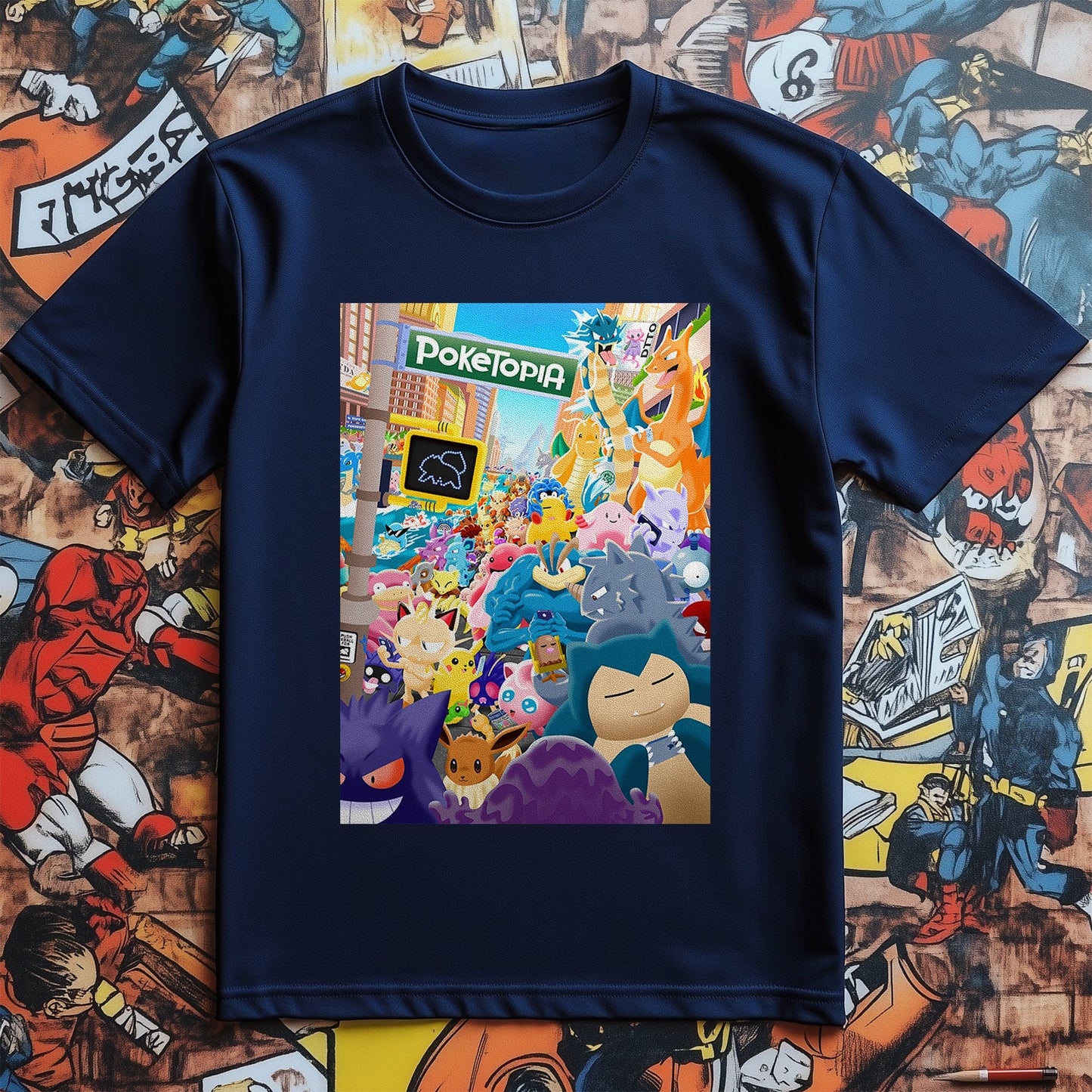 Poketopia T-Shirt Join the Cartoon