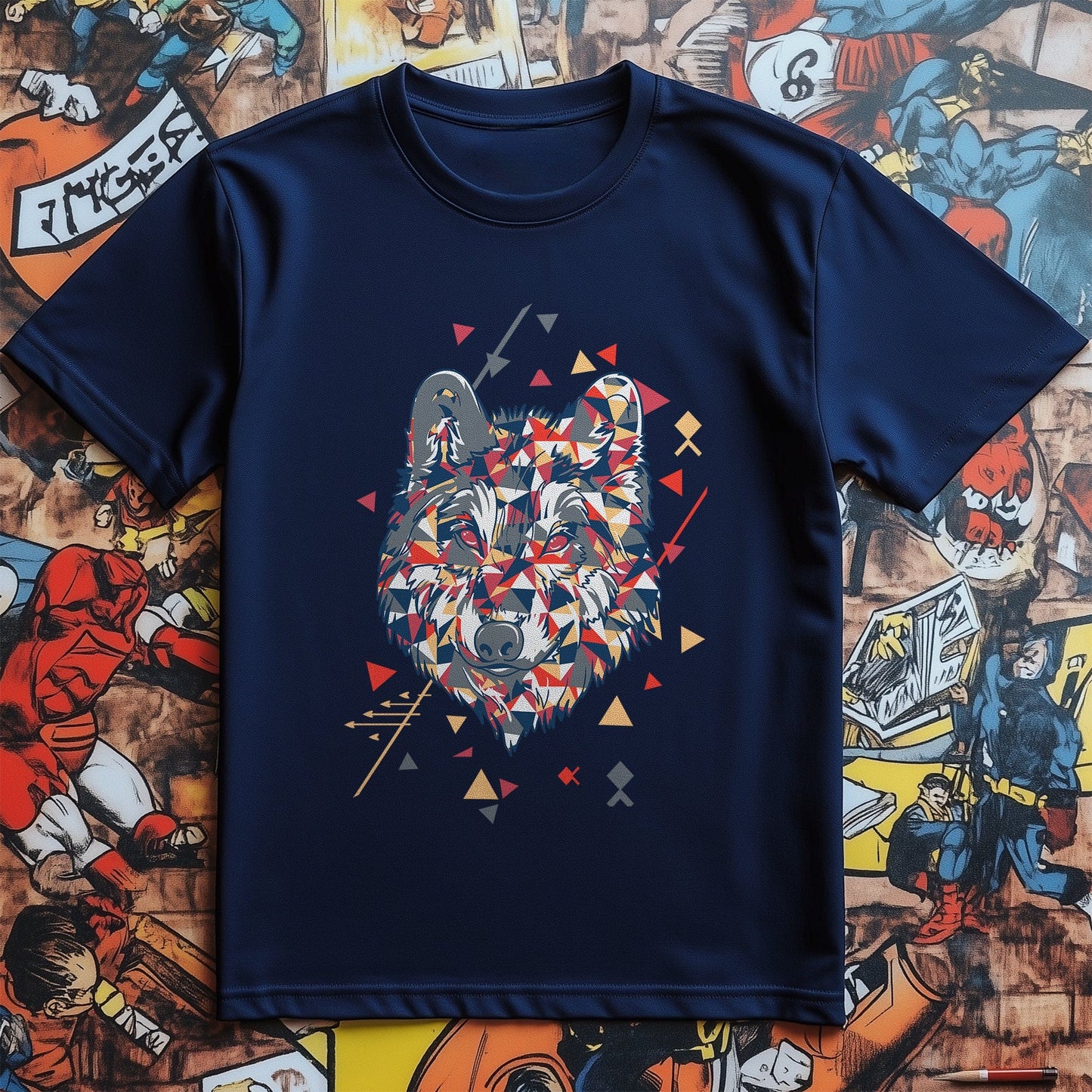 Abstract Wolf T-Shirt
