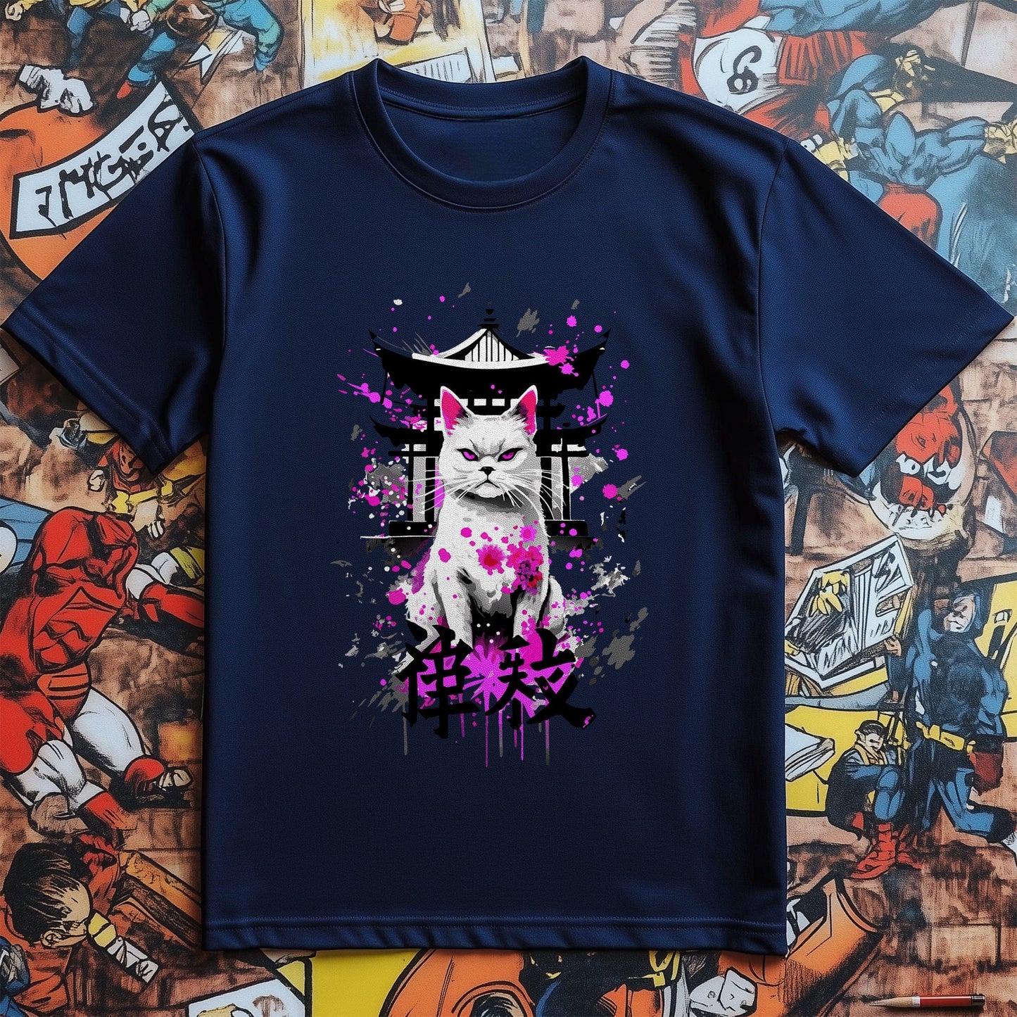 White Cat Anime t-shirt Purrfectly