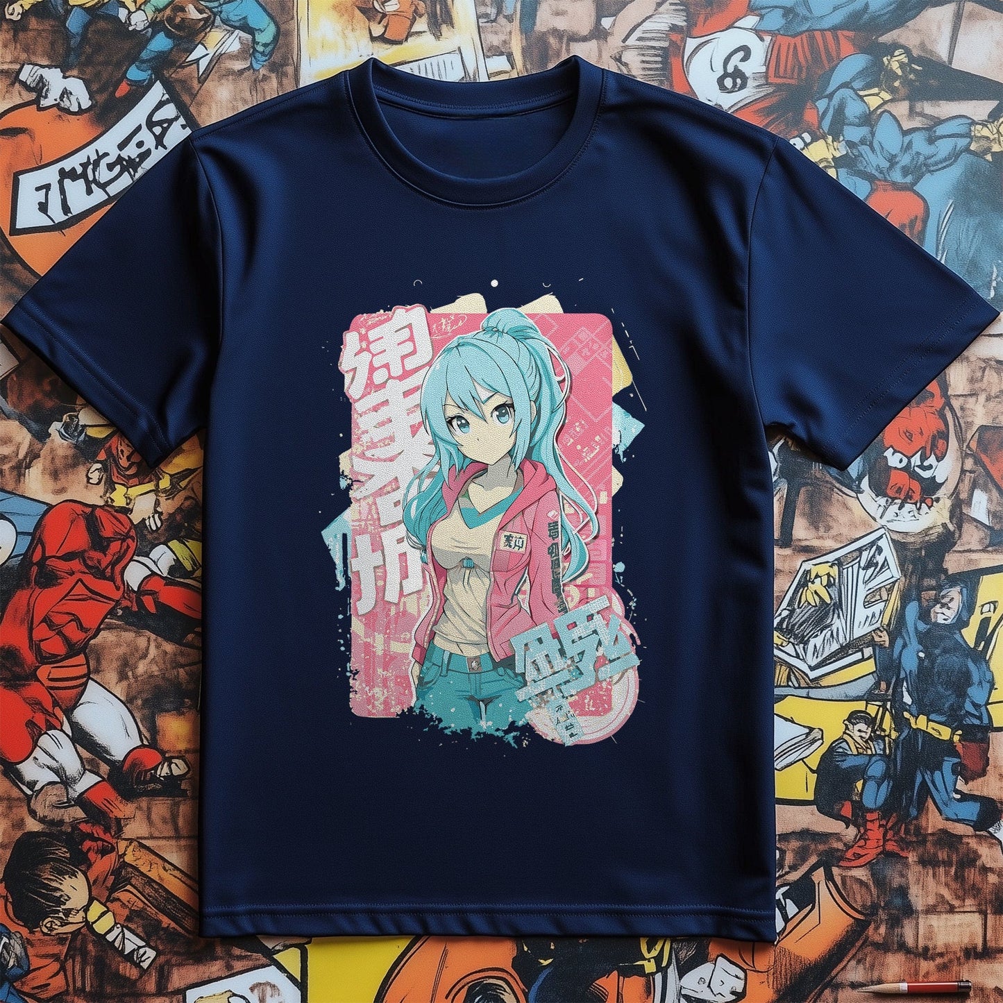 Cute Pink Jacket Girl T-Shirt