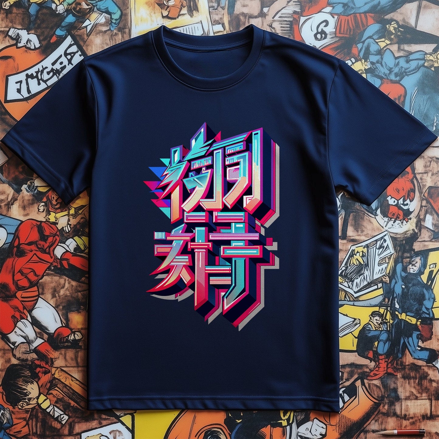 Sharp Anime Text T-shirt