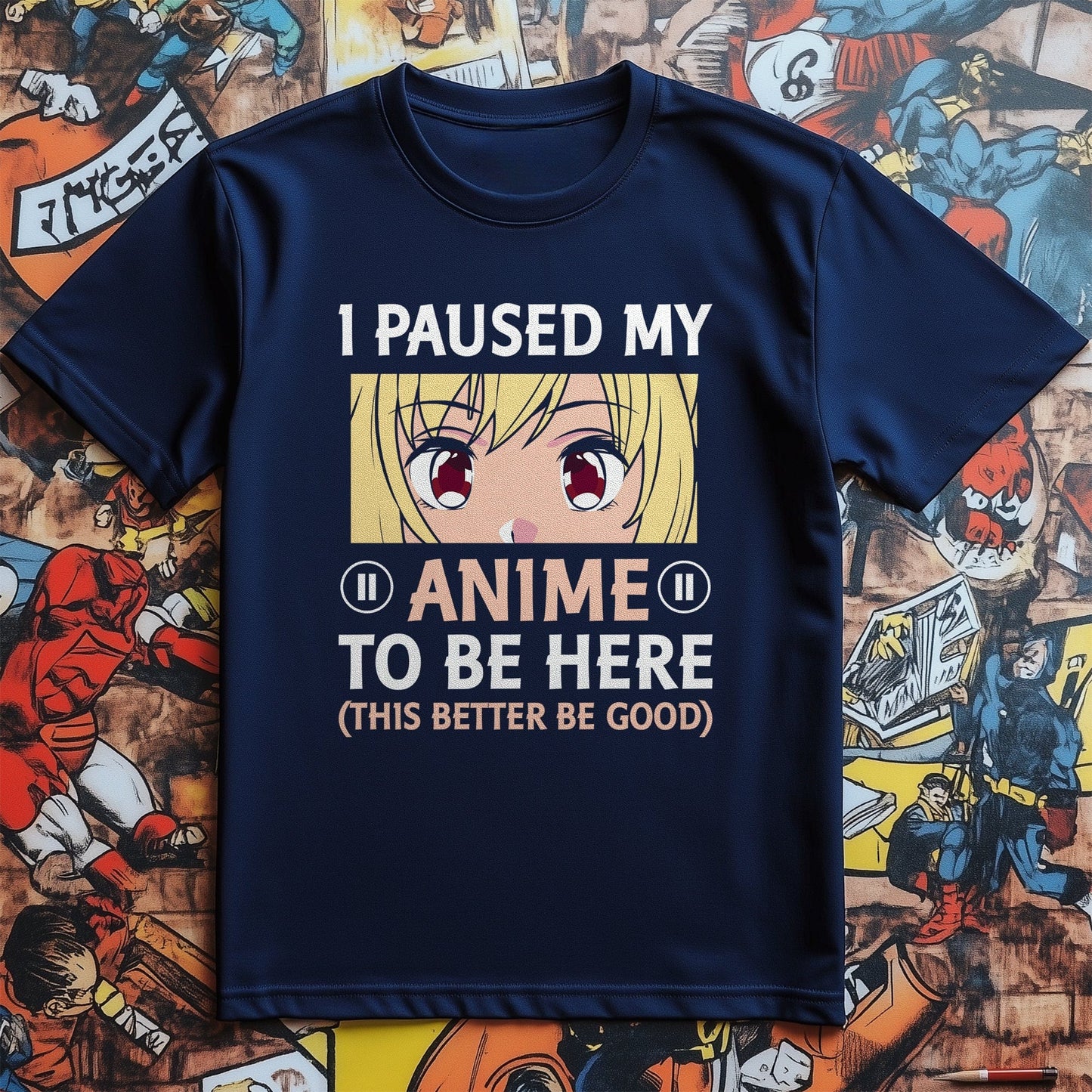 Paused Anime to Be Here t-shirt -