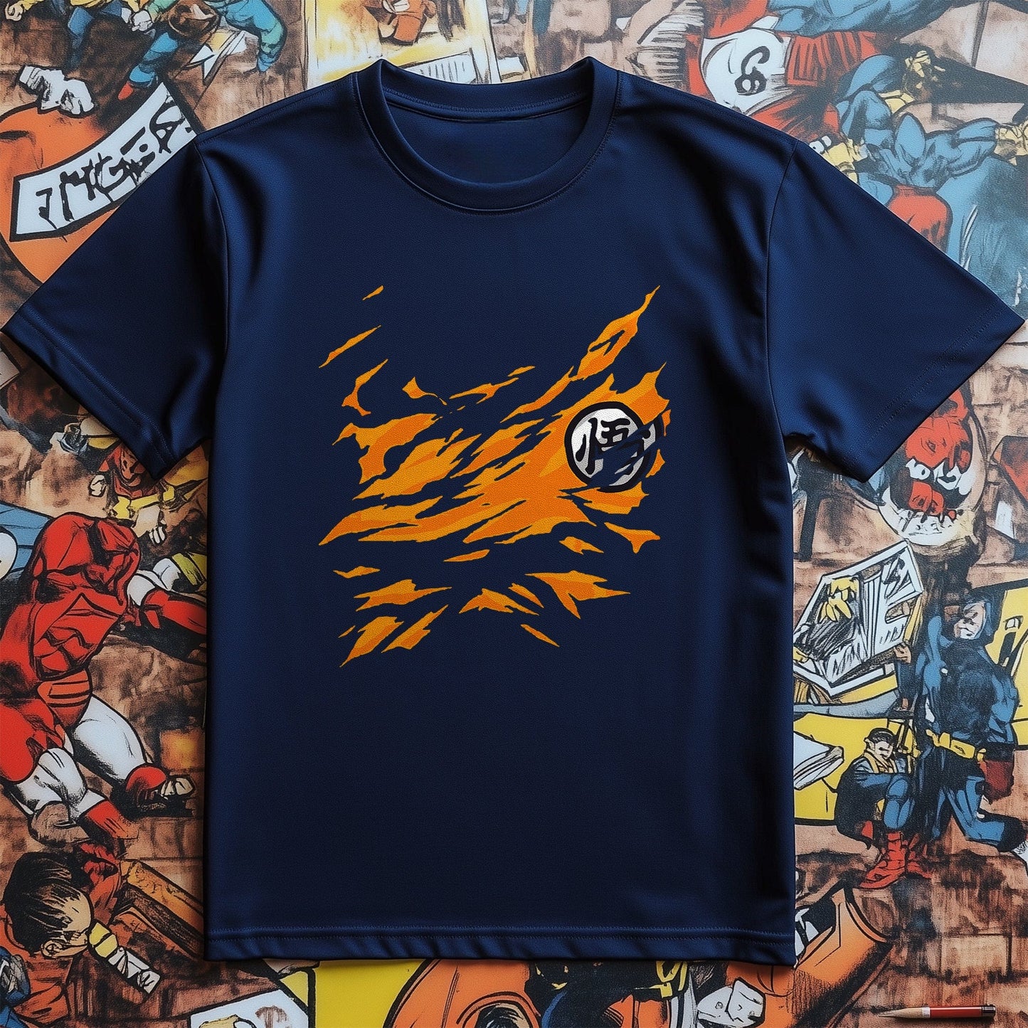 Goku Ripped Chest T-Shirt - Flex
