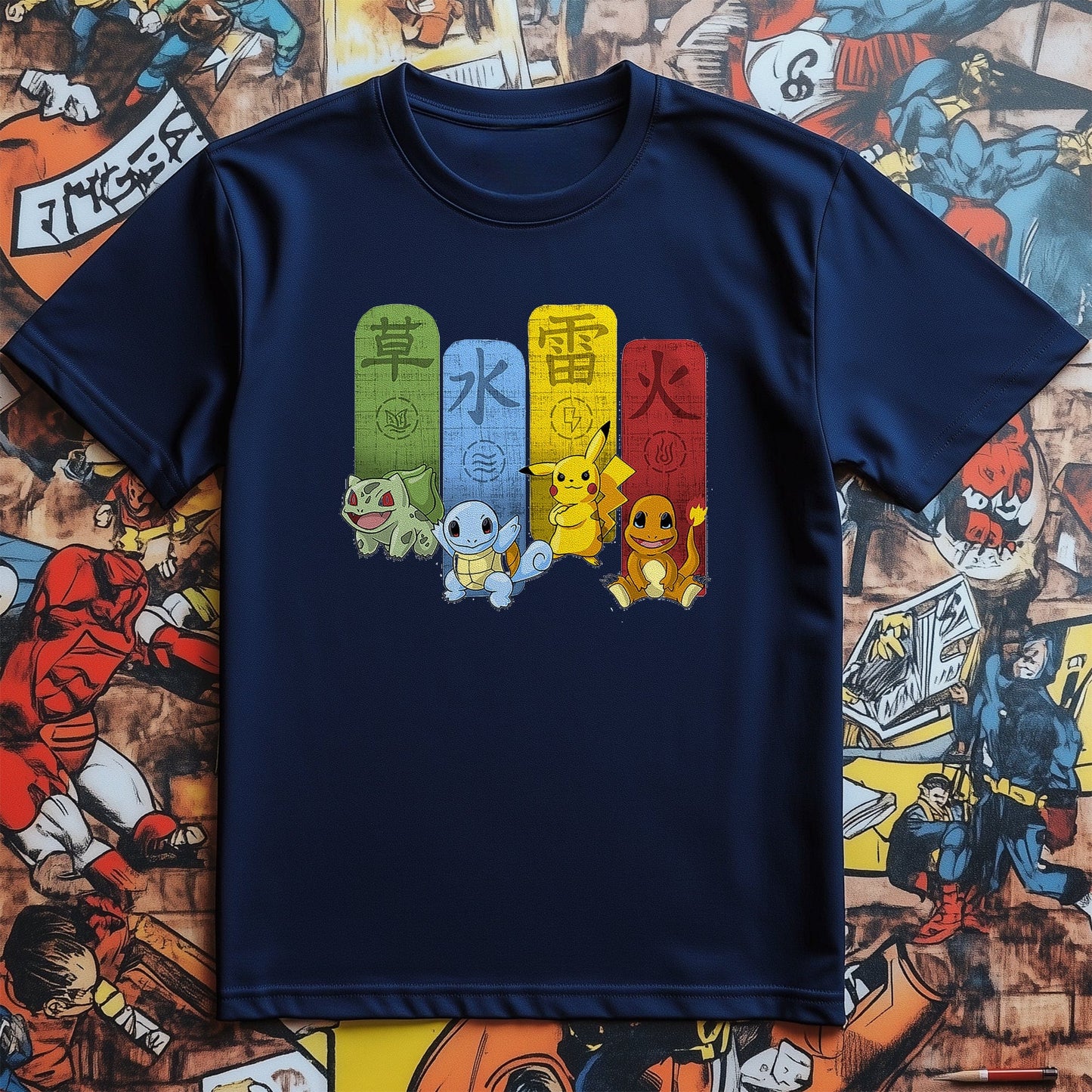 Pok√©mon-Kanji T-Shirt  Catch 'Em