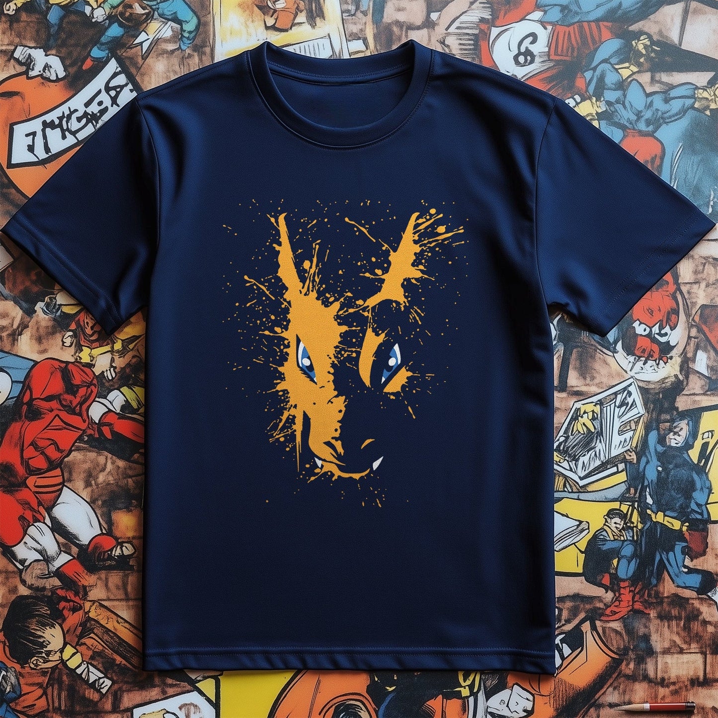Charizard Splatter T-Shirt - Unleash