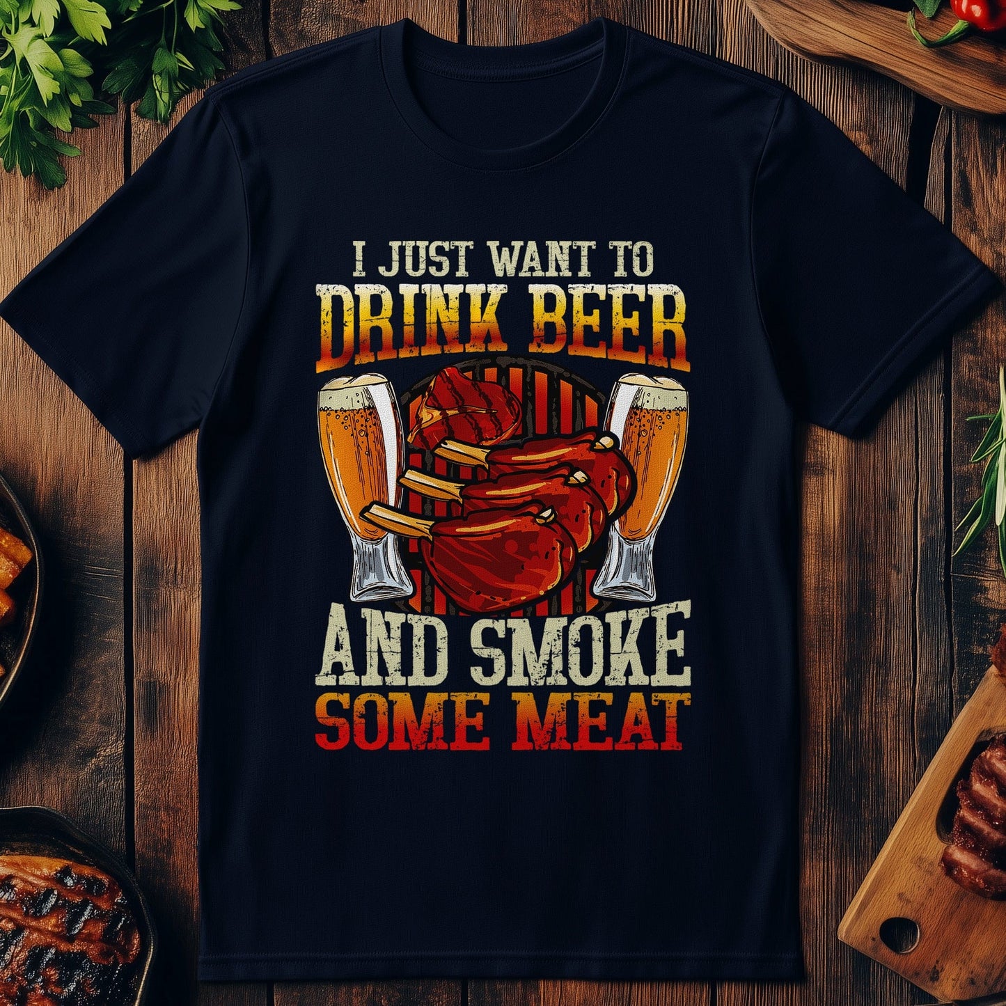 BBQ (11) Smoke Meat T-Shirt