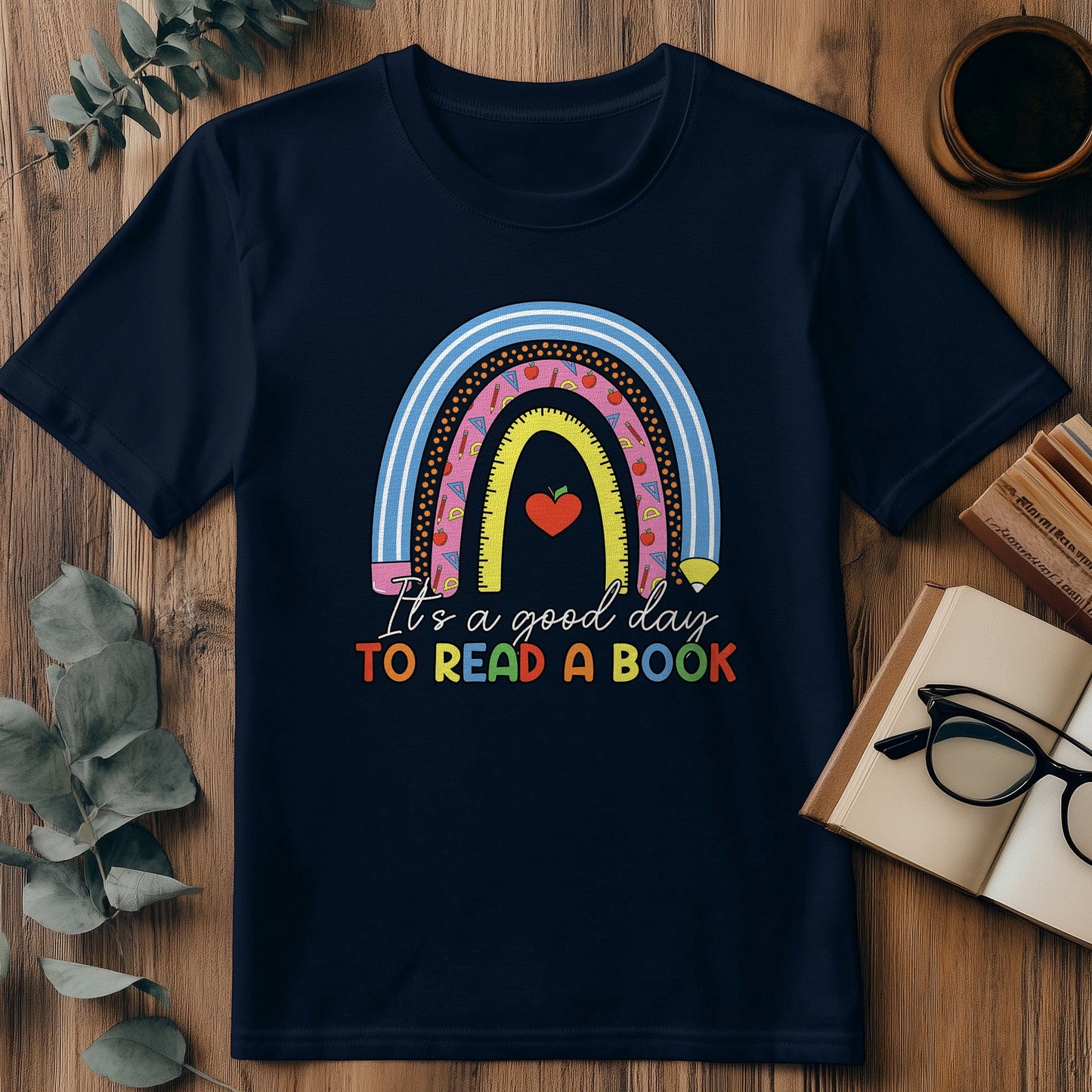 Rainbow Reading  Kids Tee