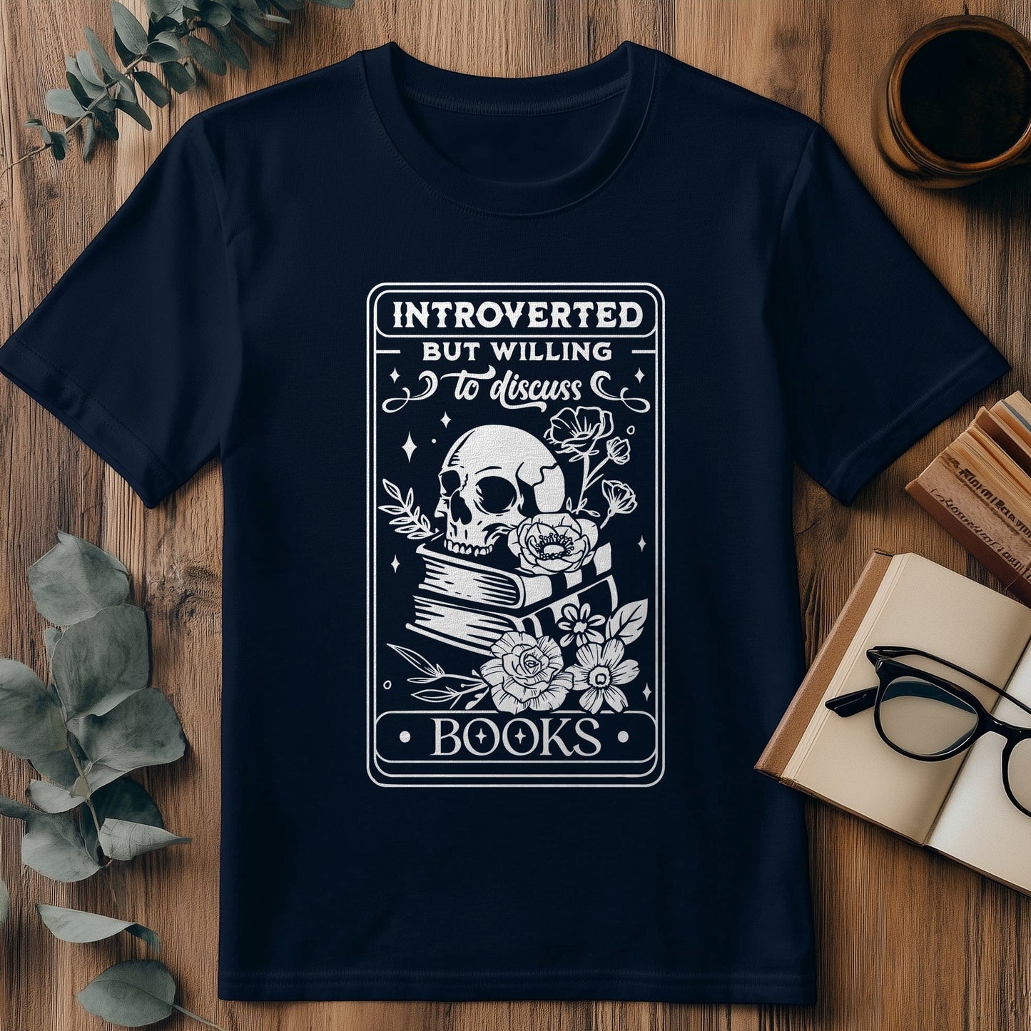 Introverted but Willing to Tarot-Read t-shirt