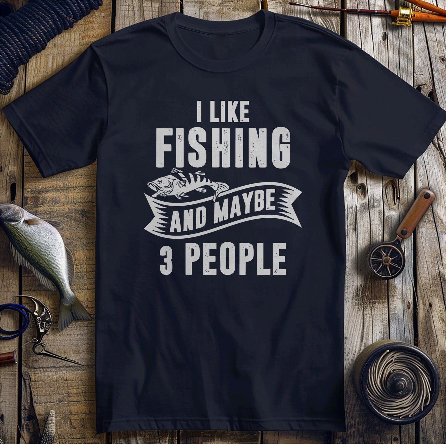 Fishing 3 People 1 t-shirt