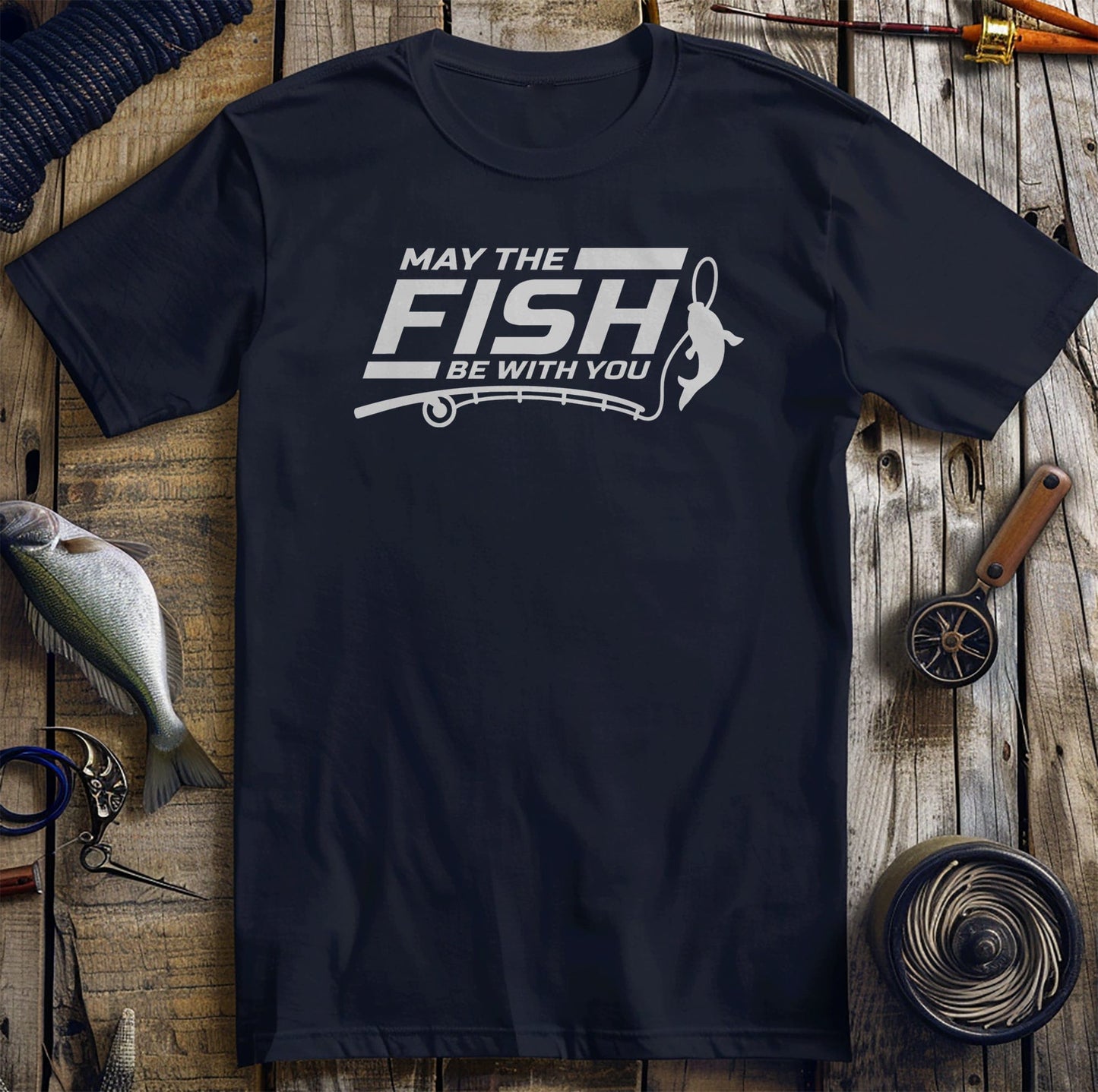 May the Fish Be With You 2 T-shirt