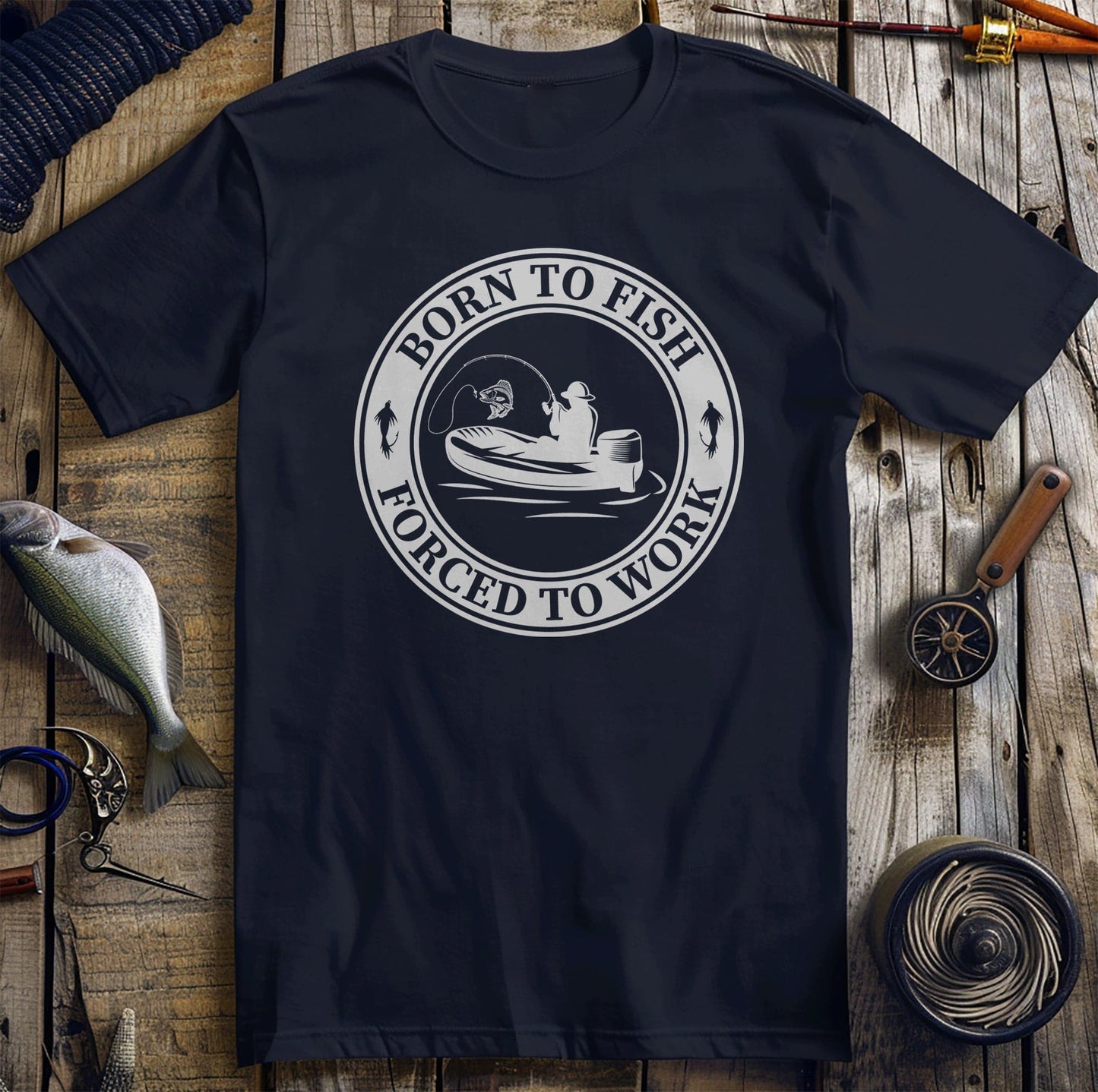 Born Fish Work 4 t-shirt