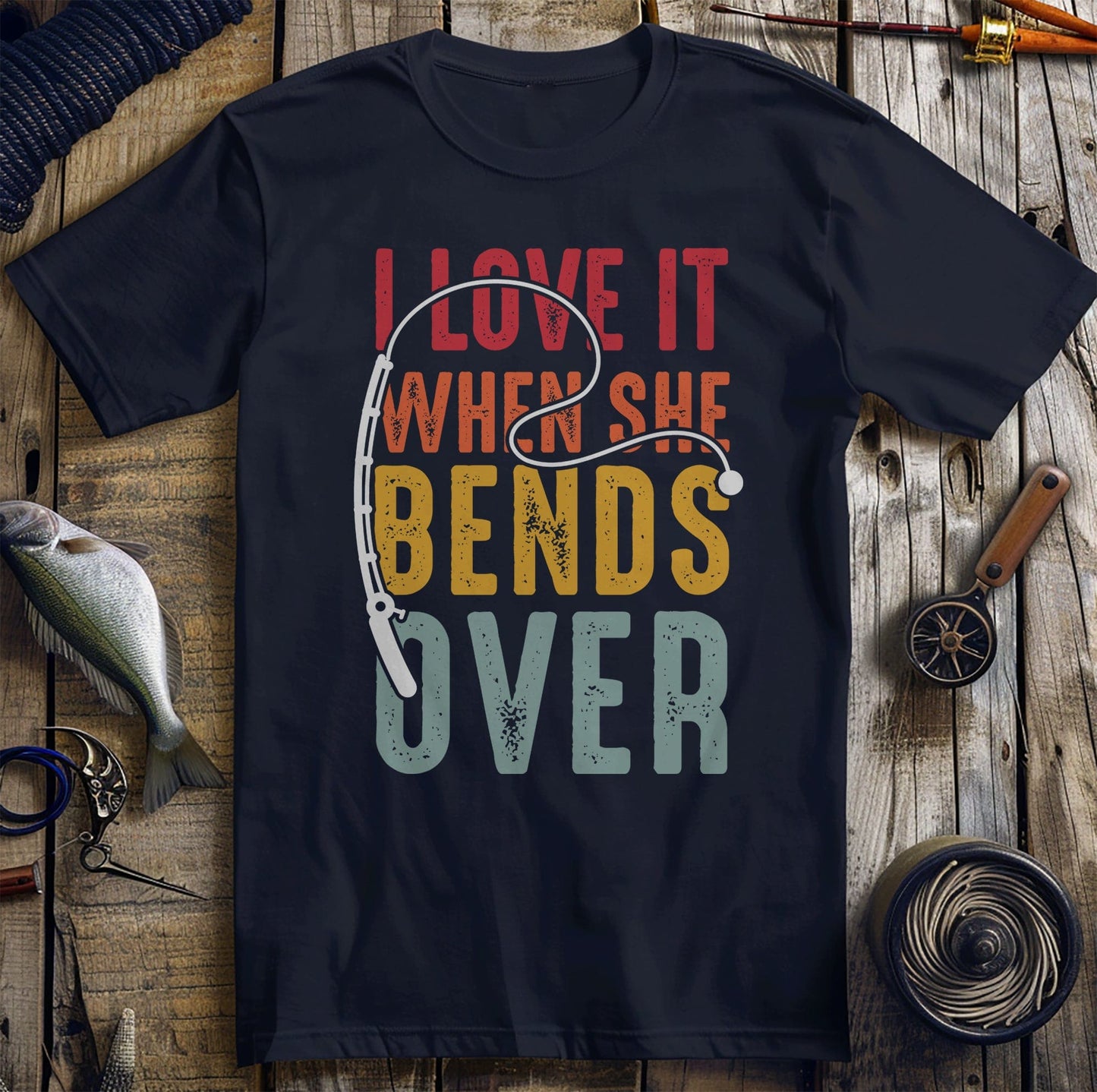 Bend Over Fish 2 T-shirt