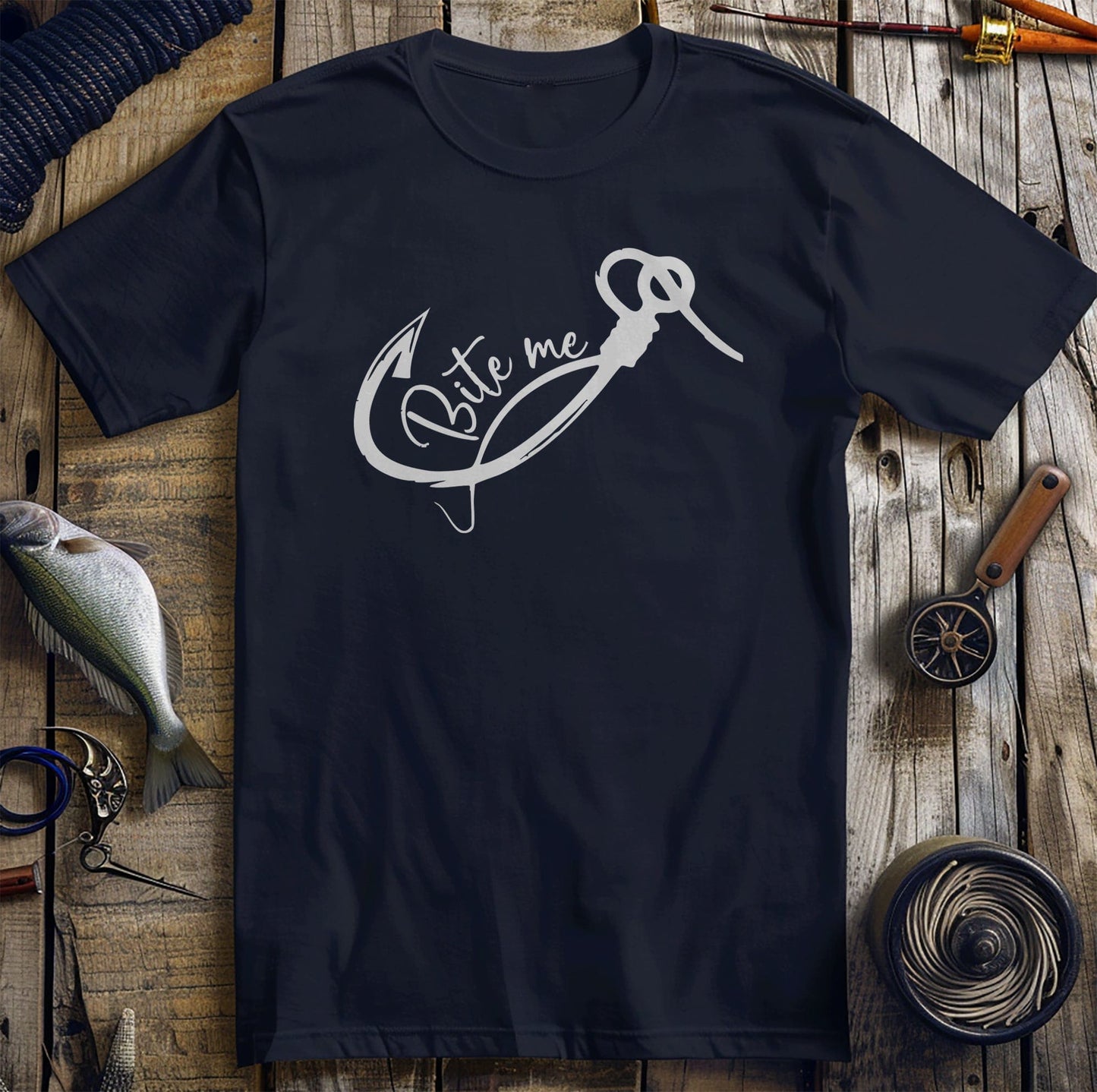 Bite Me 1 Fishing Hook T-Shirt