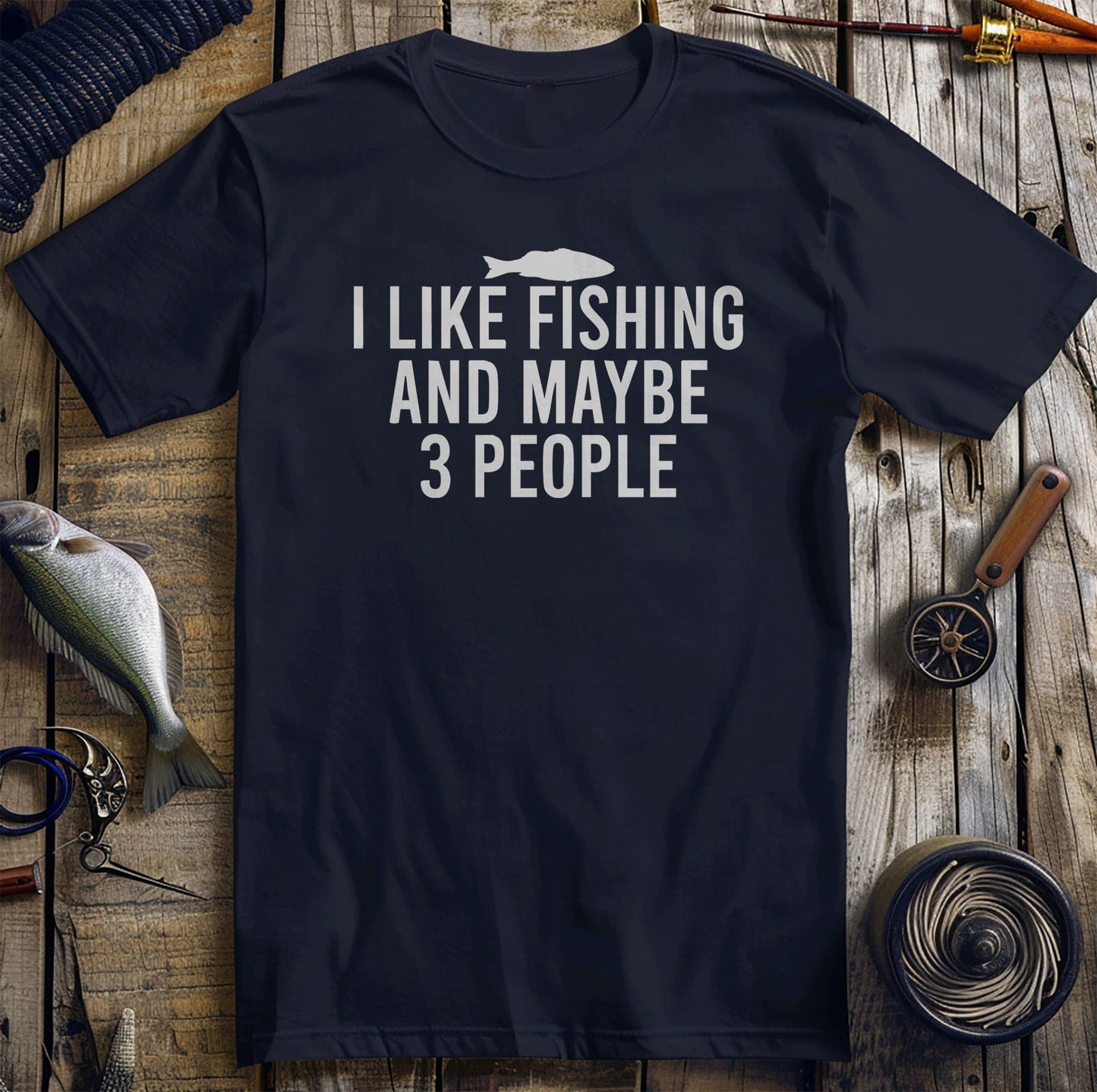 Fishing: 3 People  2 Fish t-shirt